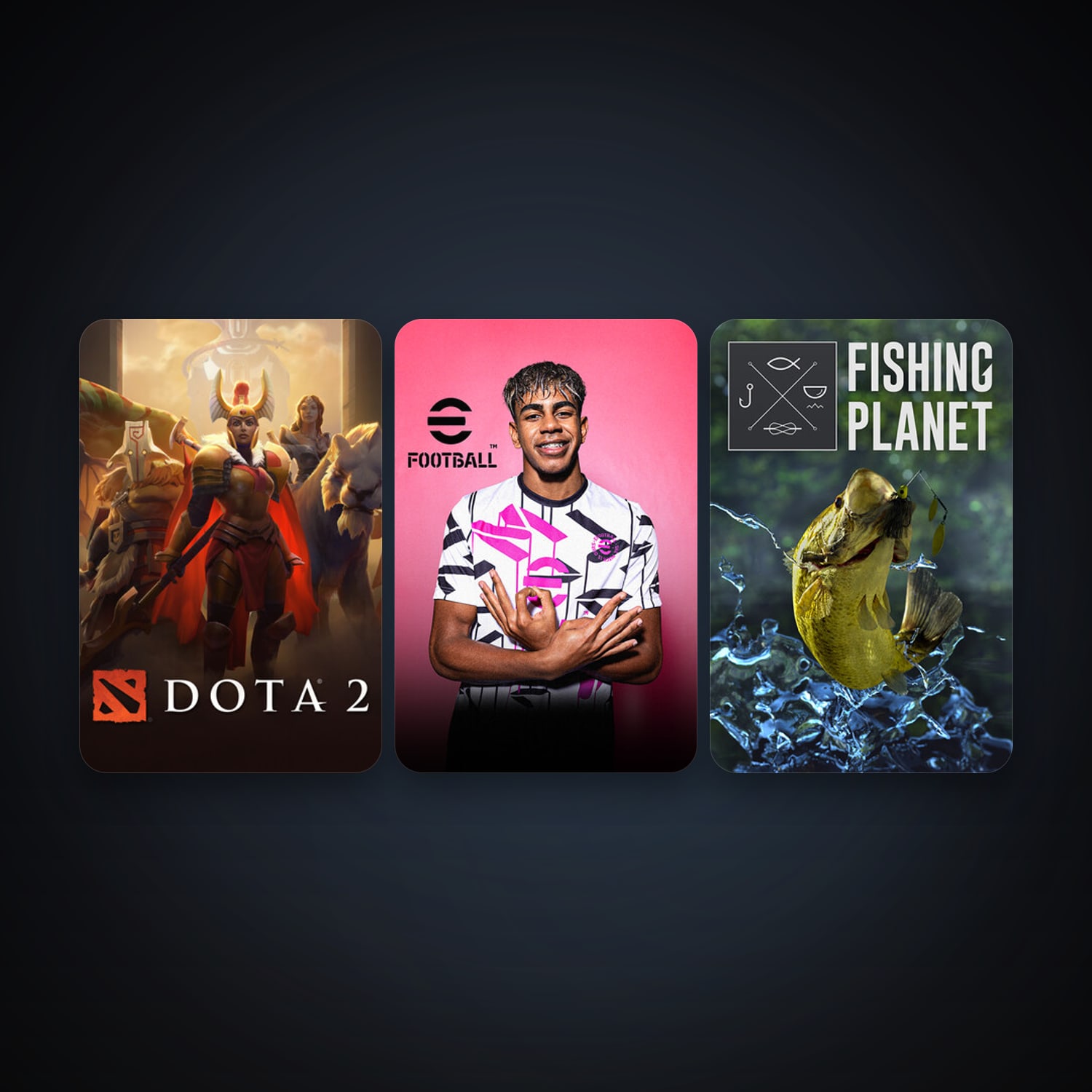 Dota 2 + Fishing Planet, 5 games, clean — HabibiAccounts