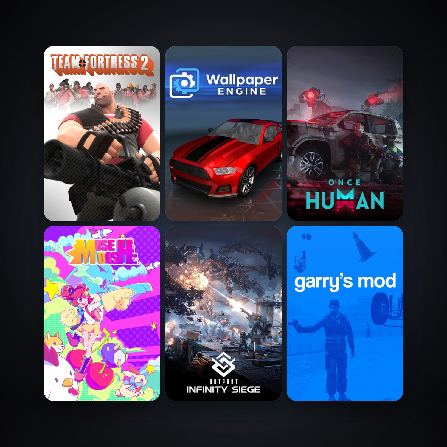 Garry's Mod + Wallpaper Engine, 58 games, clean — HabibiAccounts