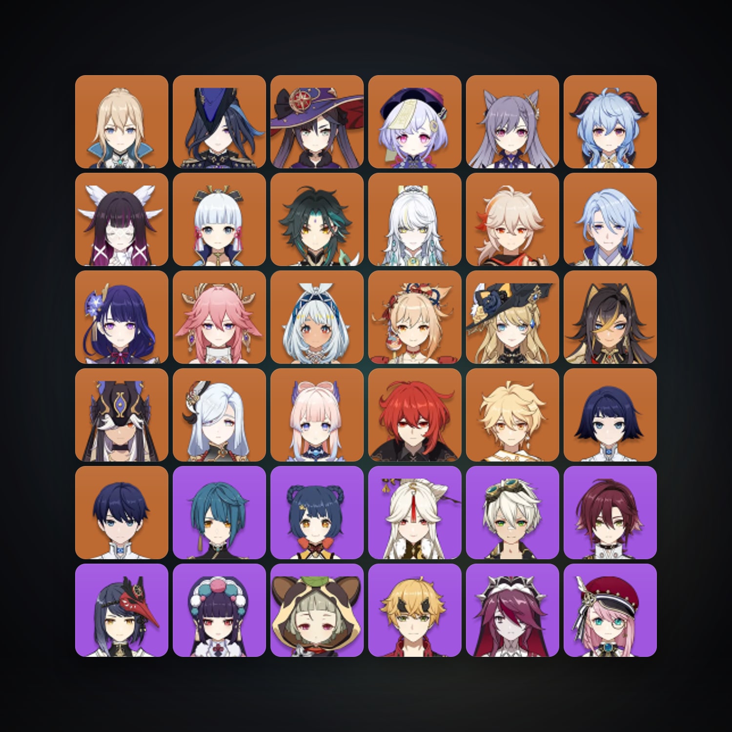 Genshin Impact | AR 59 | 70 Chars | 22× 5★ — HabibiAccounts