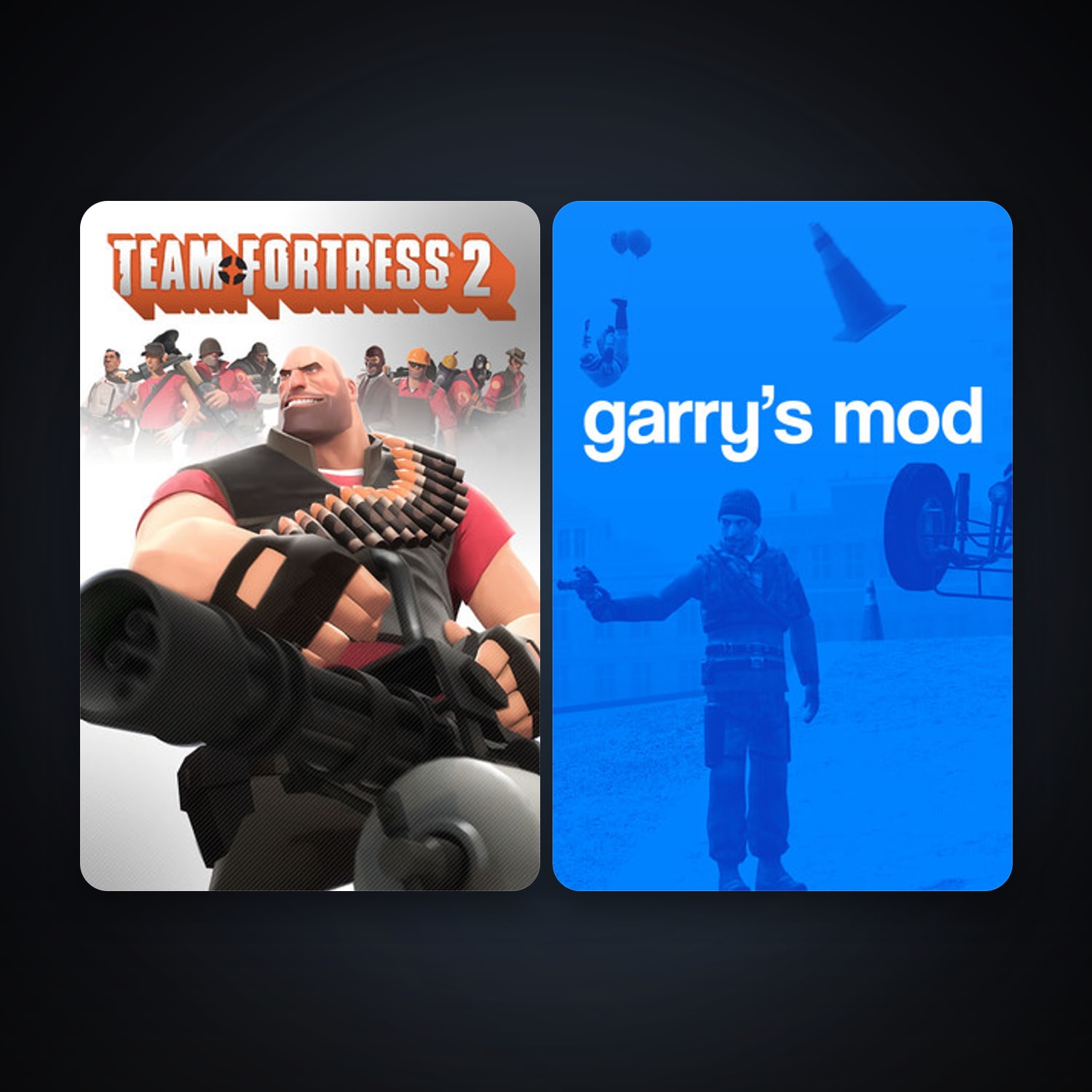 Team Fortress 2 + Garry's Mod, 2 games, clean — HabibiAccounts
