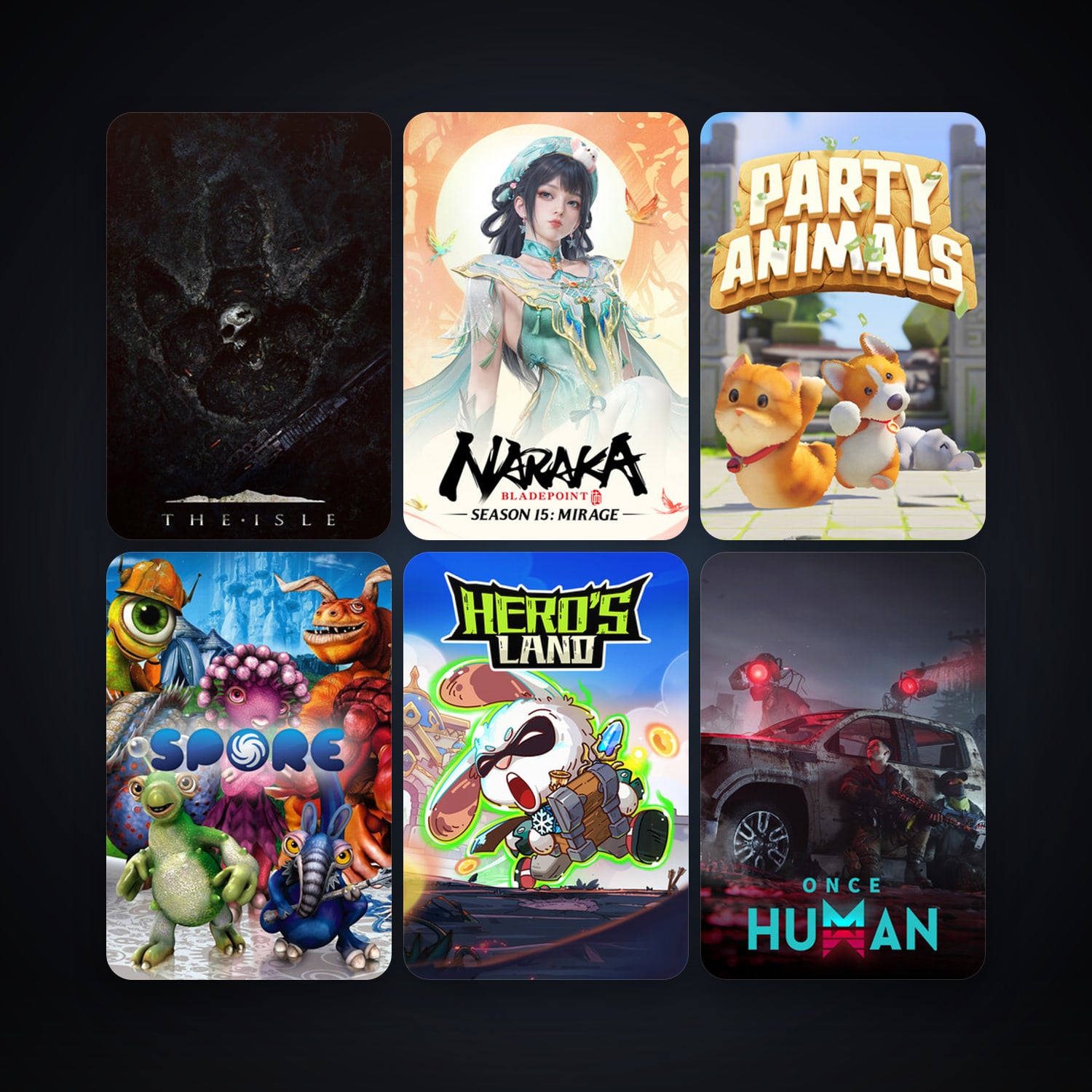 SPORE + The Isle, 10 games, clean — HabibiAccounts