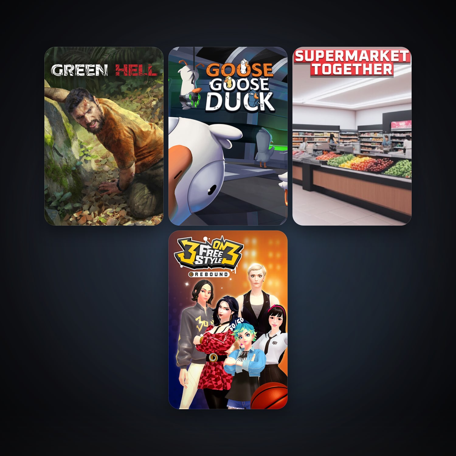 Steam account: Green Hell + 3on3 FreeStyle: Rebound, 7 games, clean — HabibiAccounts