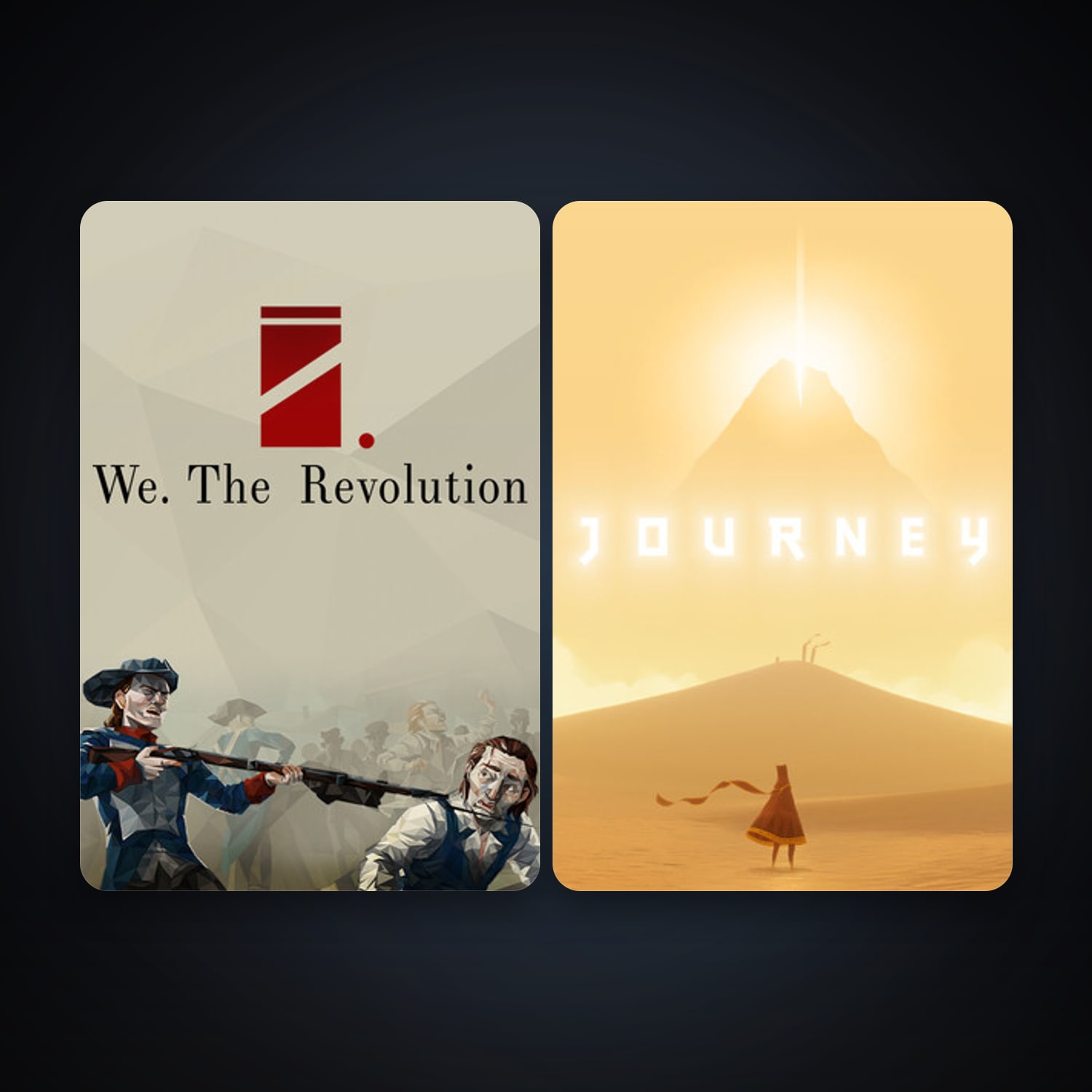 Journey + We. The Revolution, 3 games, clean — HabibiAccounts