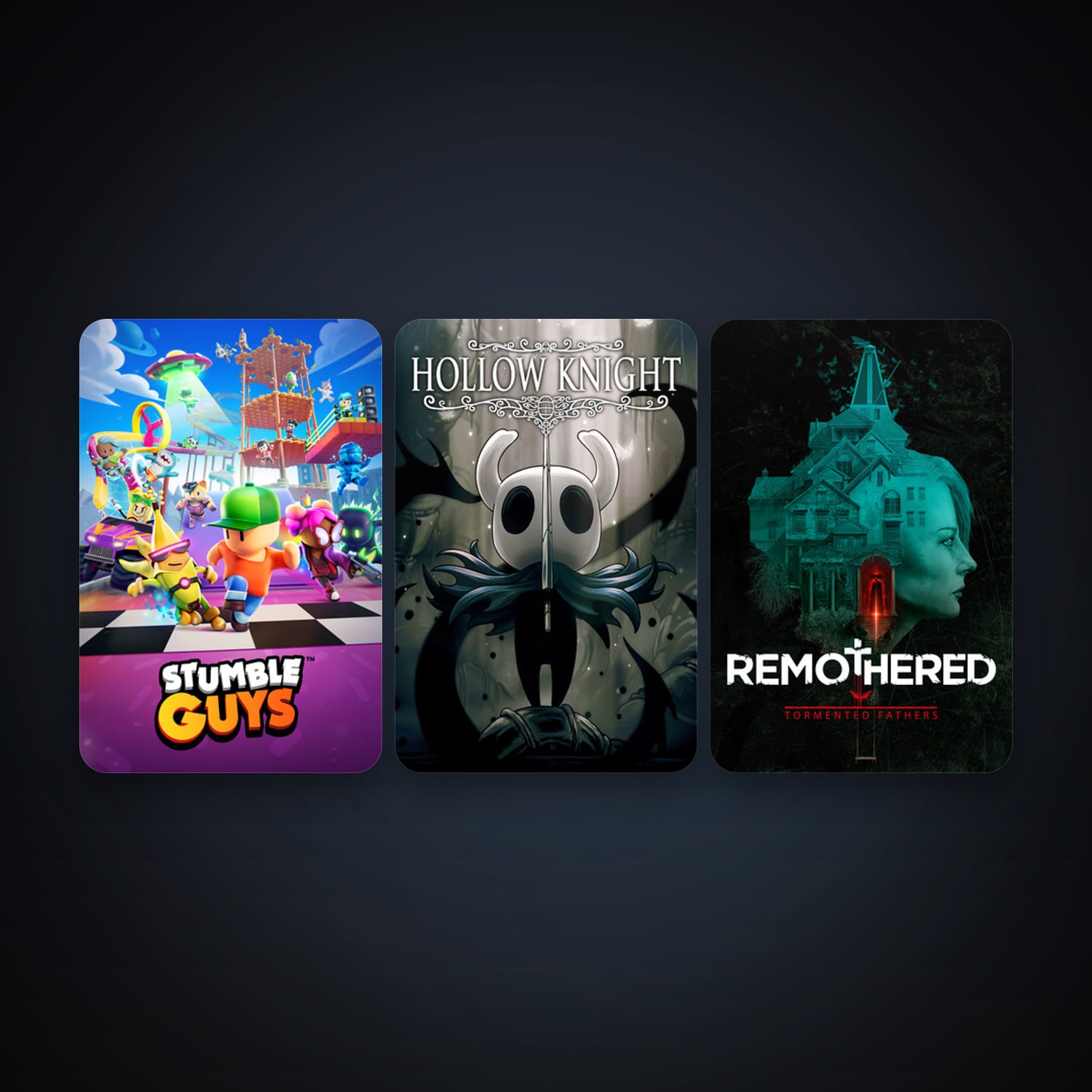 Hollow Knight + Remothered: Tormented Fathers, 6 games, clean — HabibiAccounts