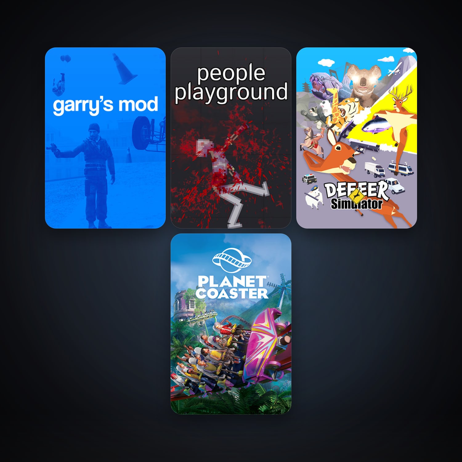 Garry's Mod + Planet Coaster, 4 games, clean — HabibiAccounts