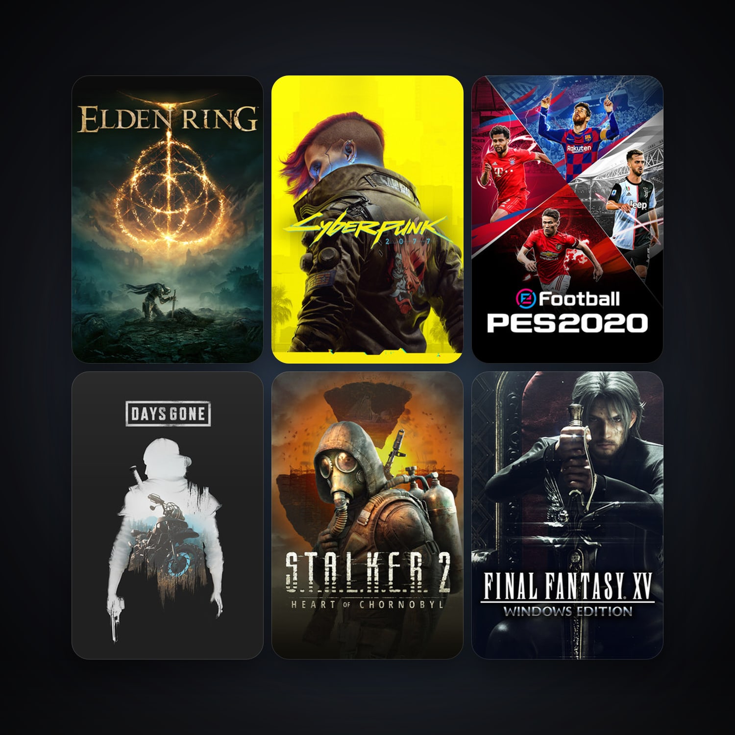 Final Fantasy XV Windows Edition + eFootball PES 2020, 39 games, clean — HabibiAccounts