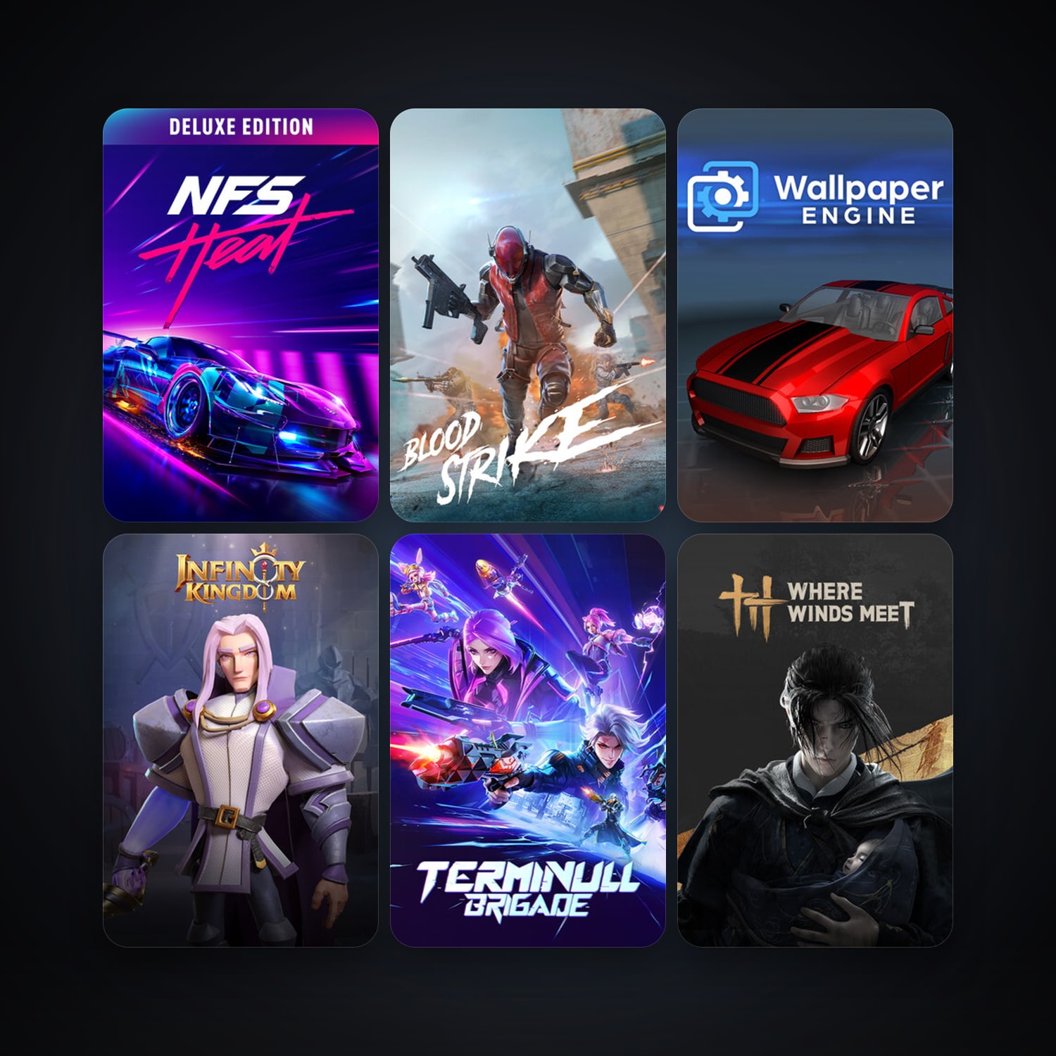 Wallpaper Engine + Aimlabs, 10 games, clean — HabibiAccounts