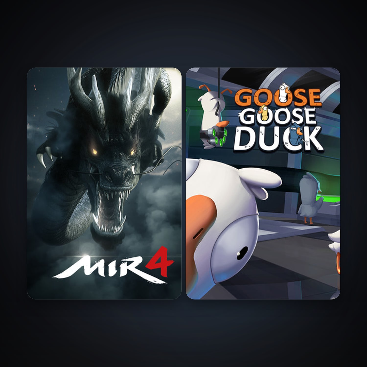 Goose Goose Duck + MIR4, 9 games, clean — HabibiAccounts