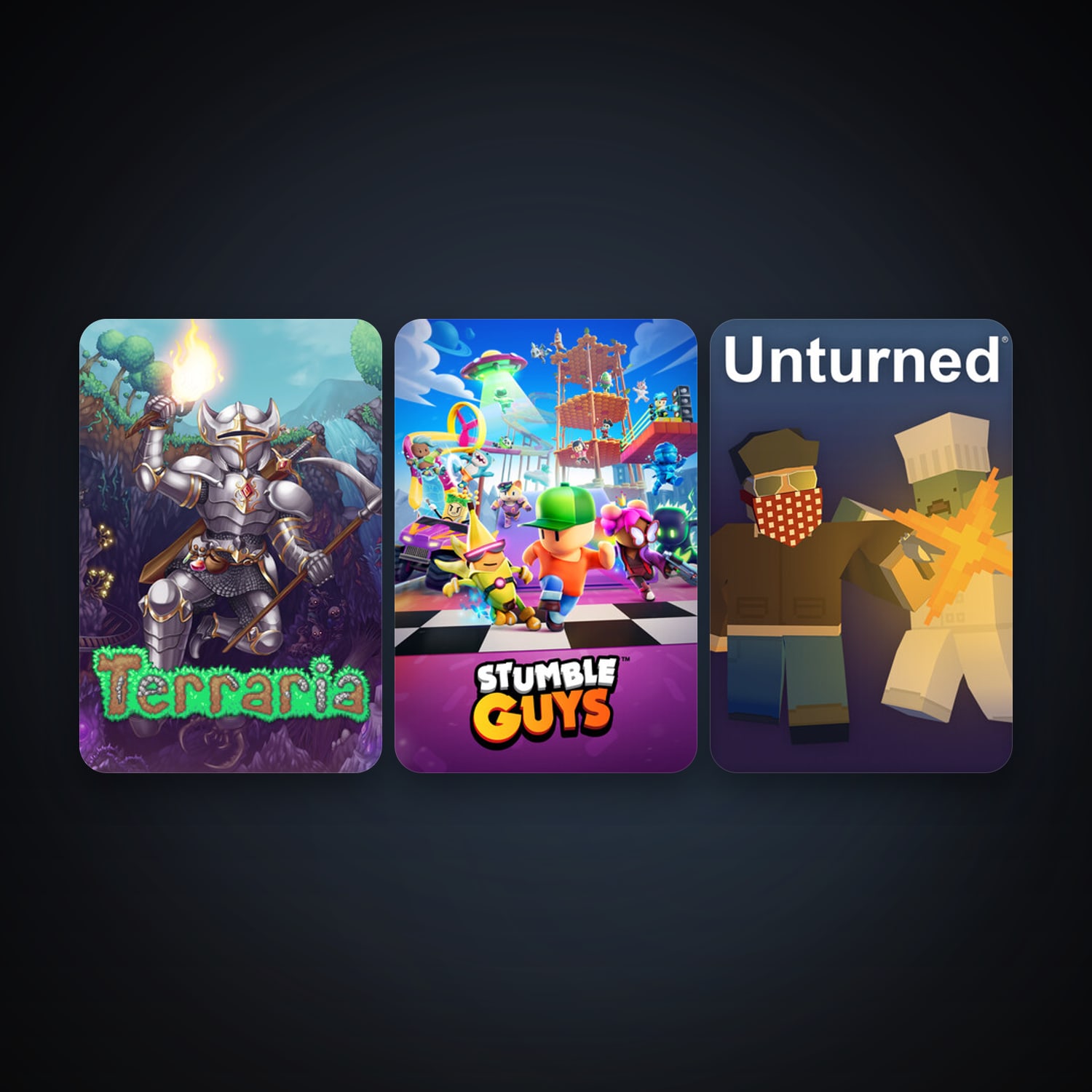 Terraria + Unturned, 7 games, clean — HabibiAccounts