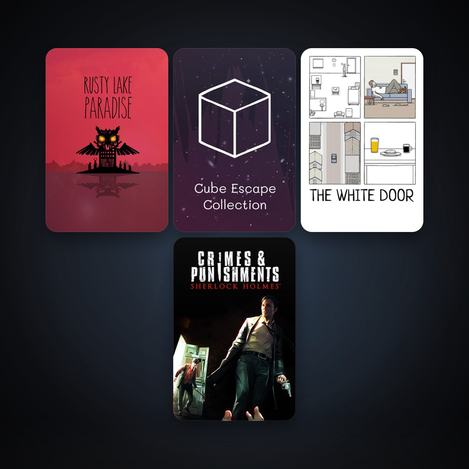 Sherlock Holmes: Crimes and Punishments + House Flipper, 14 games, clean — HabibiAccounts