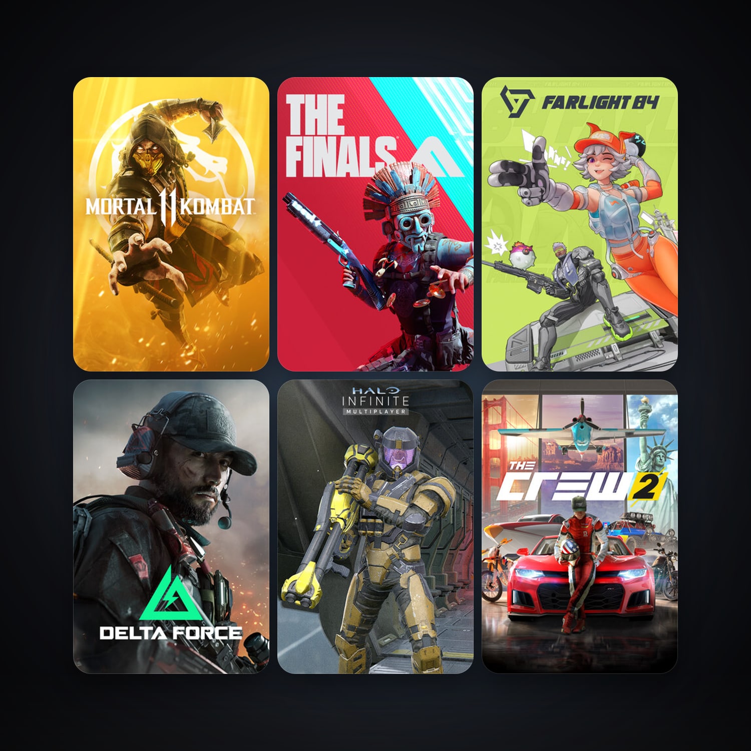 The Crew 2 + Mortal Kombat 11, 11 games, clean — HabibiAccounts