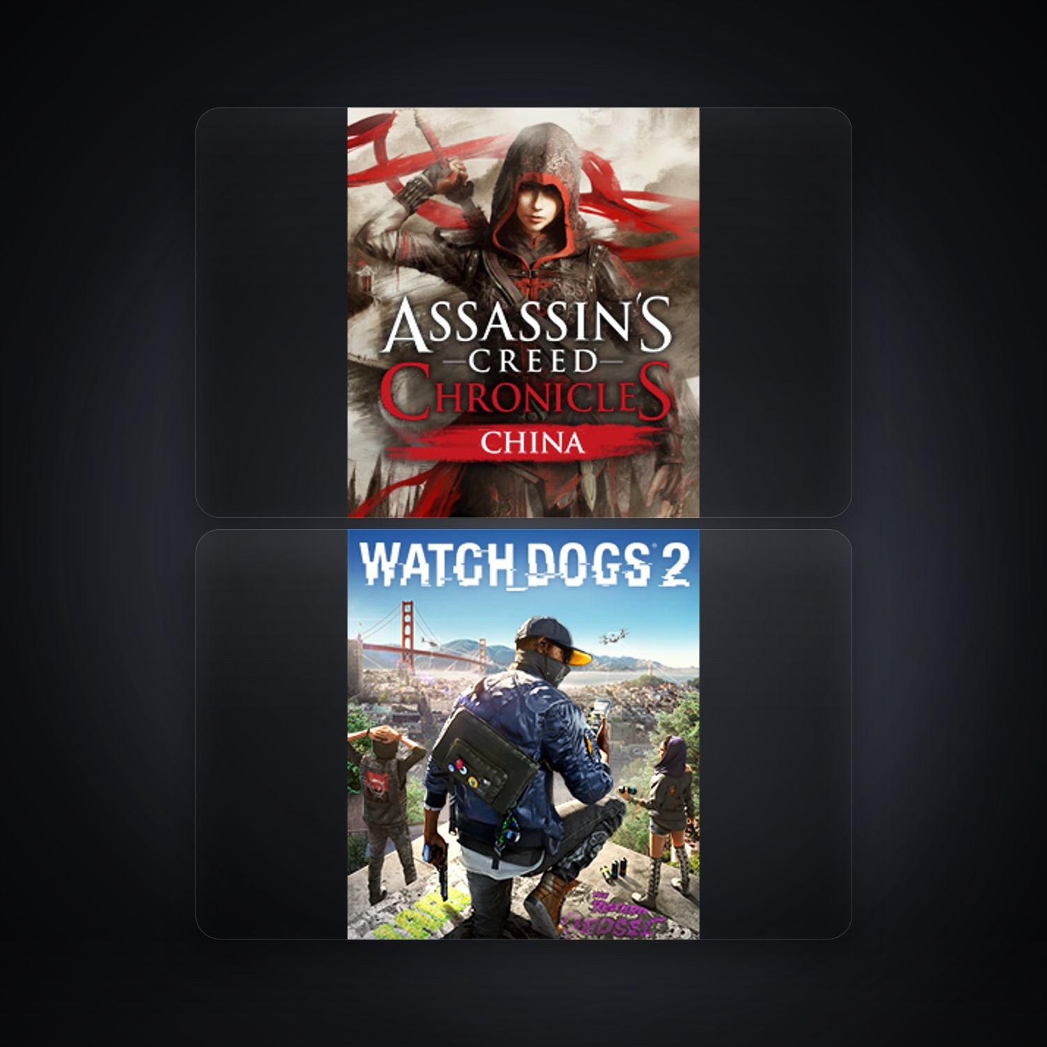Ubisoft Assassin's Creed Chronicles China + WATCH_DOGS 2 — BR — HabibiAccounts