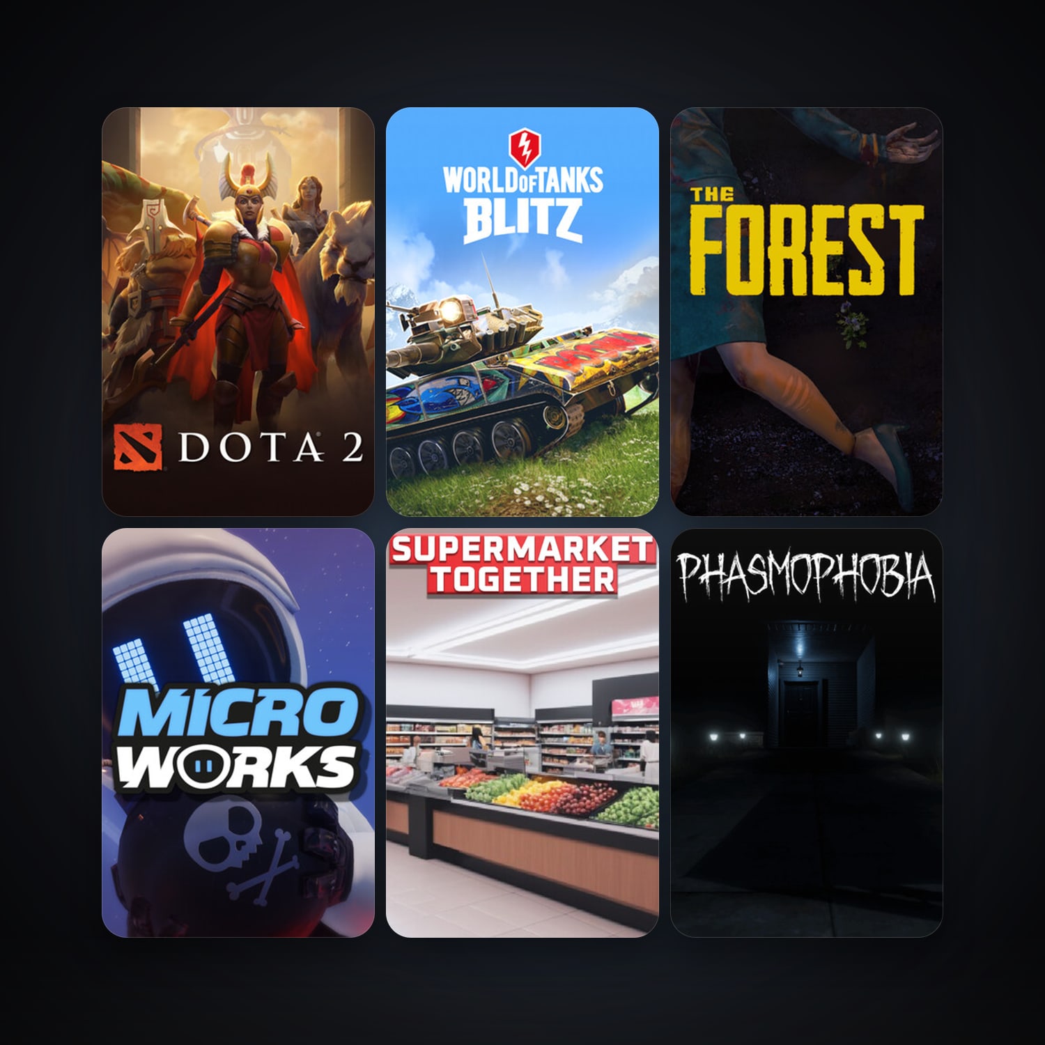 Dota 2 + The Forest, 16 games, clean — HabibiAccounts