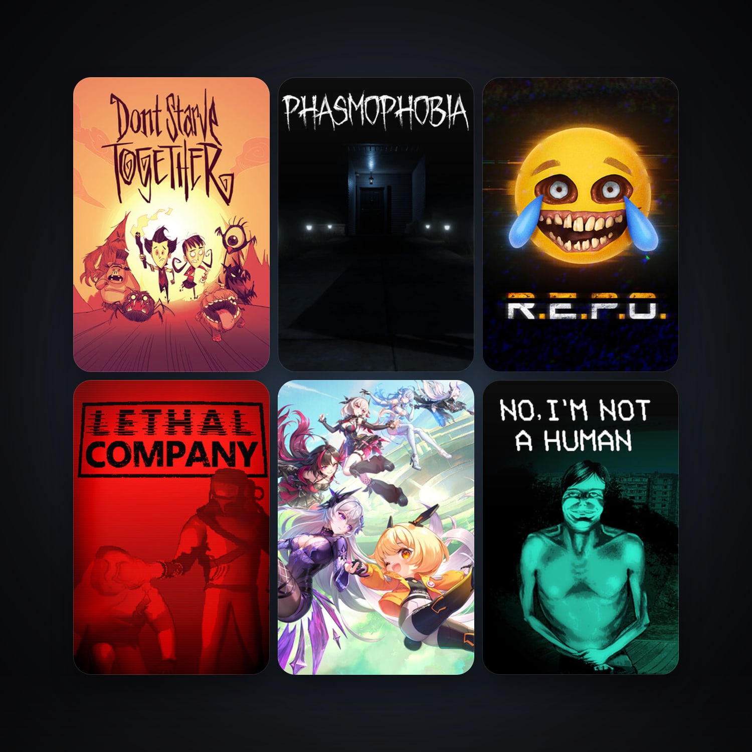 Don't Starve Together + Phasmophobia, 9 games, clean — HabibiAccounts