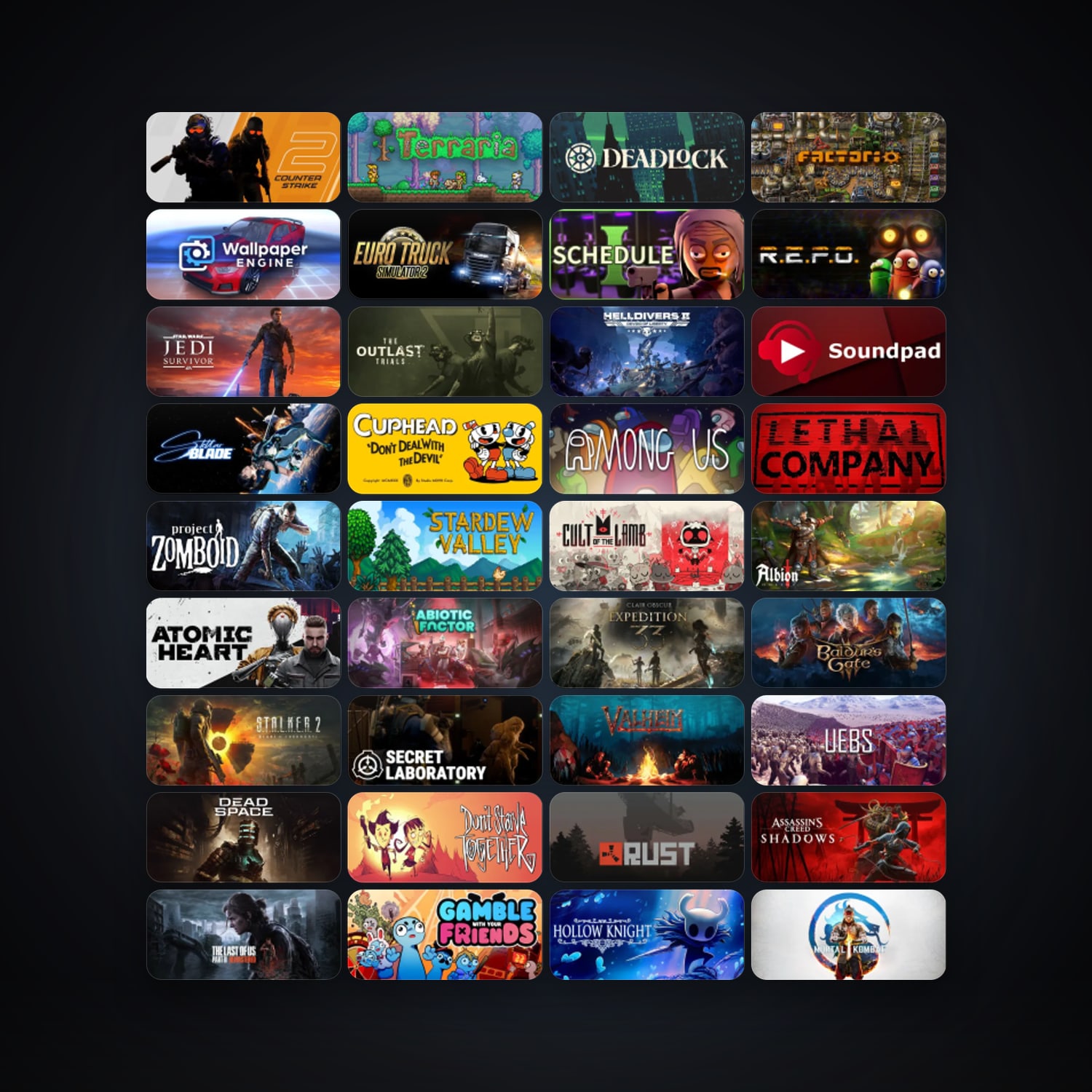 Steam 263 games, Steam 11, clean — HabibiAccounts