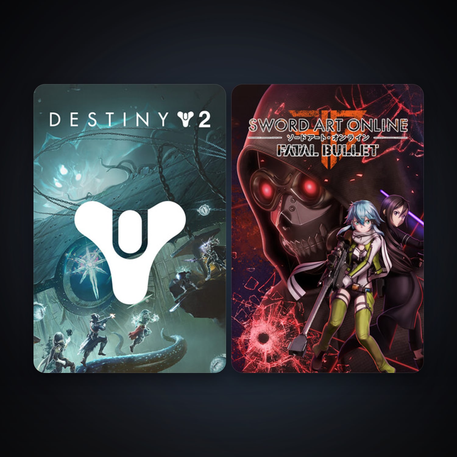 Sword Art Online: Fatal Bullet + Destiny 2, 3 games, clean — HabibiAccounts