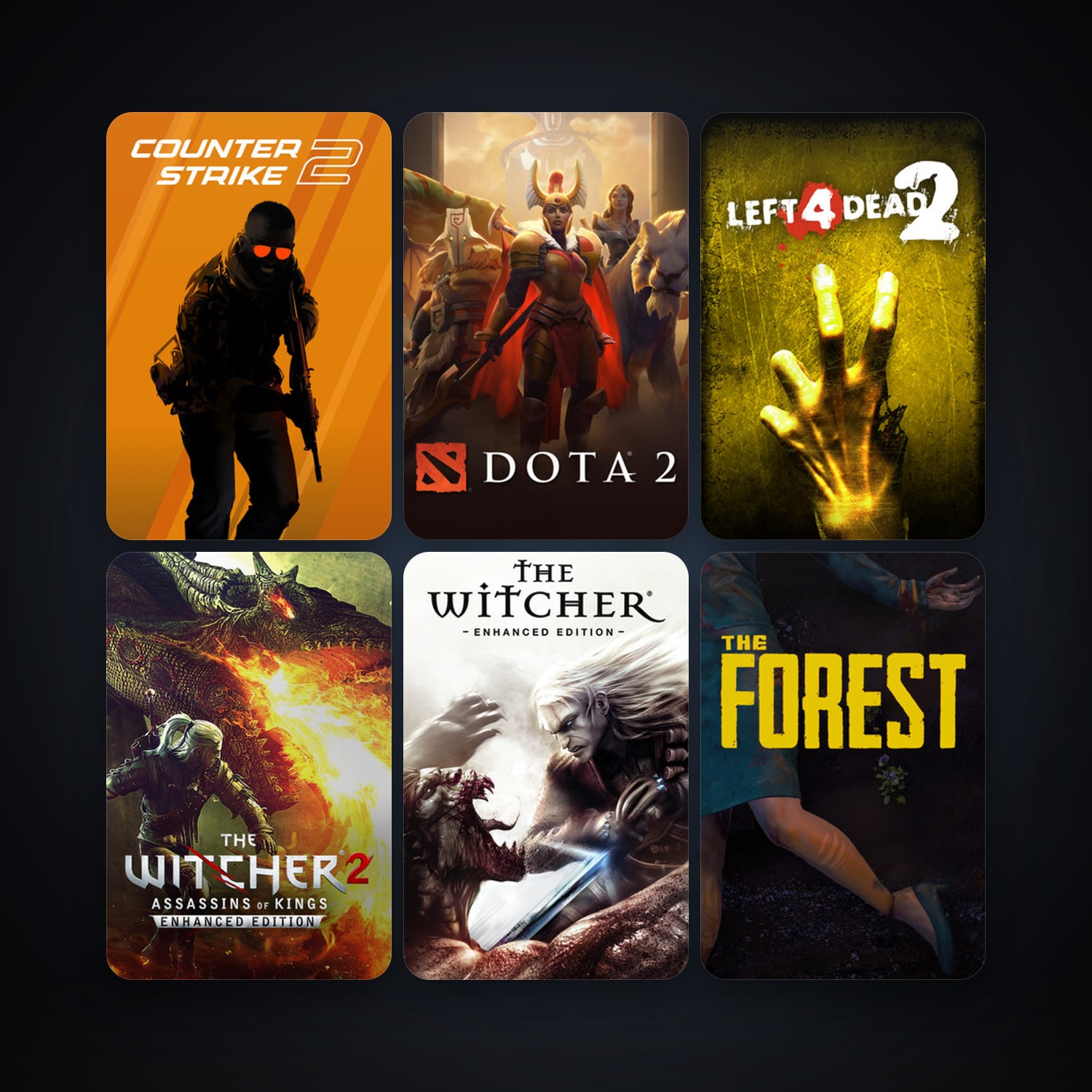 Left 4 Dead 2 + Dota 2, 52 games, Steam 14, clean — HabibiAccounts