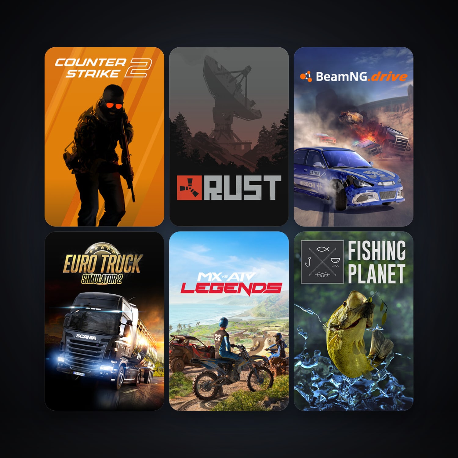 CS2 Prime + Euro Truck Simulator 2, 31 games, Steam 13, clean — HabibiAccounts