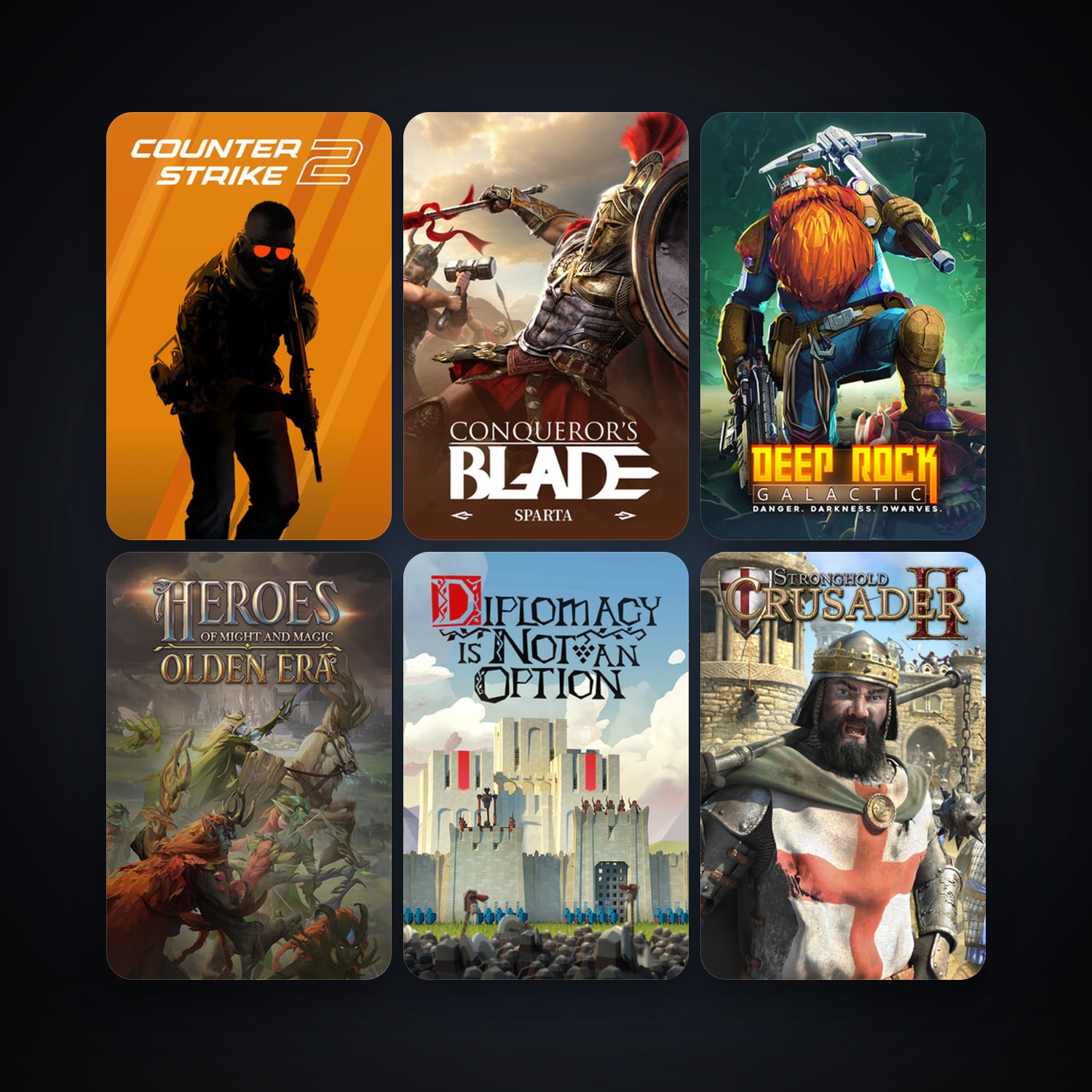 CS2 Prime + Stronghold Crusader 2, 38 games, clean — HabibiAccounts