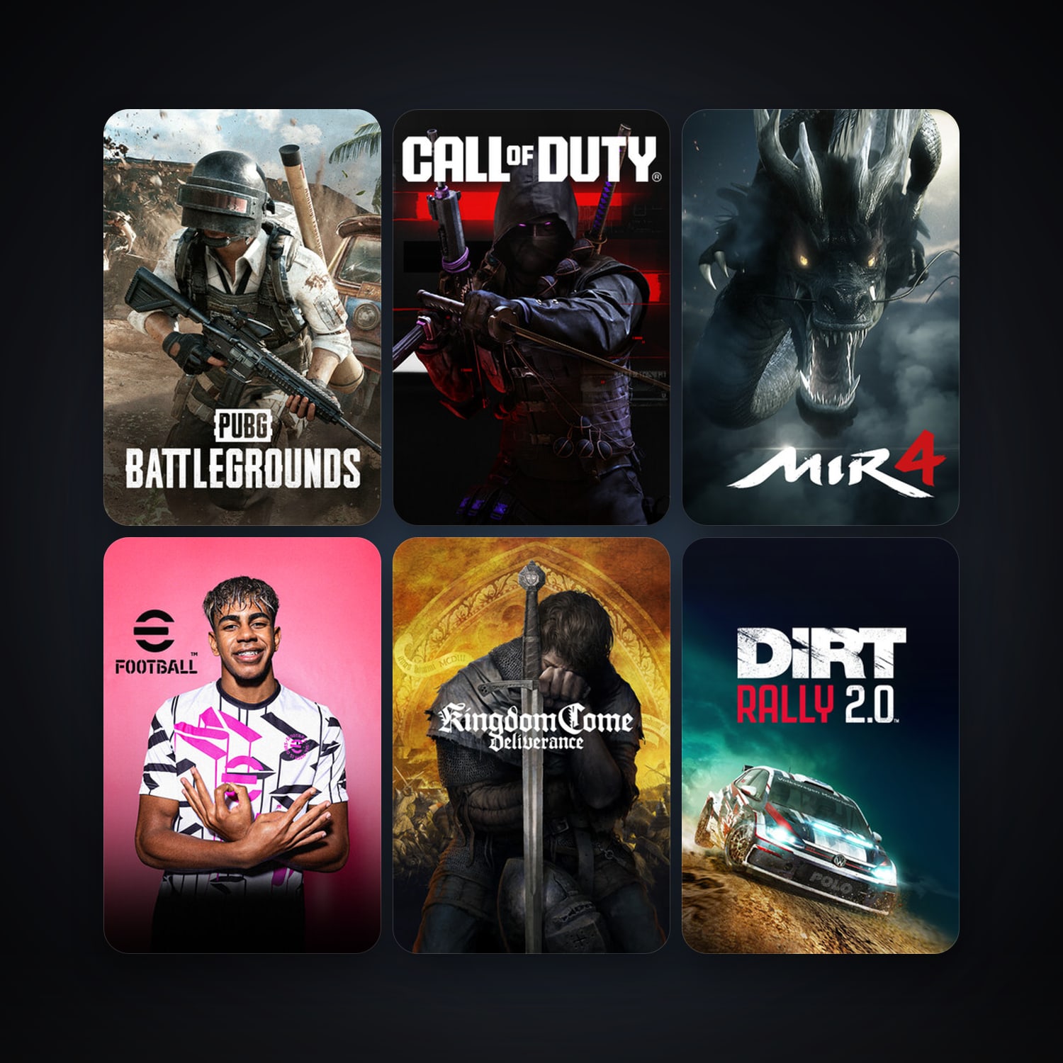 Kingdom Come: Deliverance + PUBG: BATTLEGROUNDS, 16 games, clean — HabibiAccounts