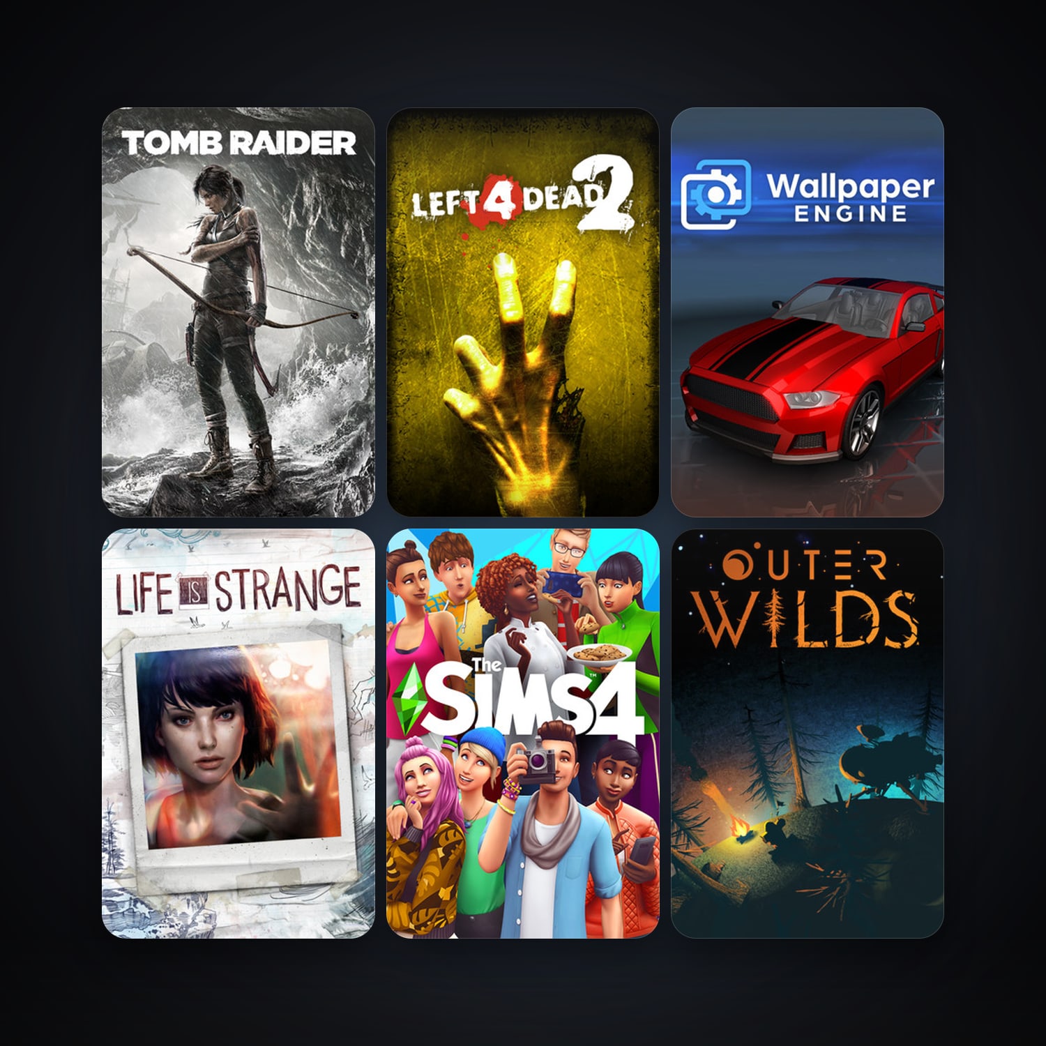 Left 4 Dead 2 + Tomb Raider, 17 games, clean — HabibiAccounts