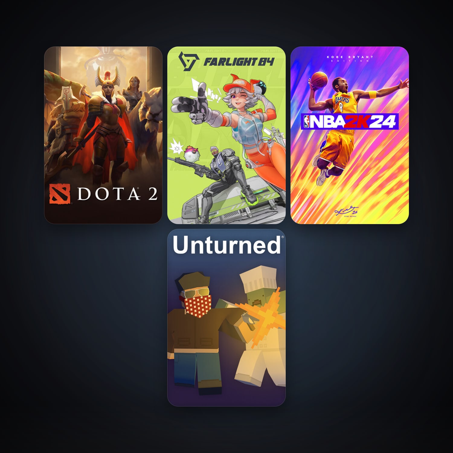 Dota 2 + Unturned, 7 games, clean — HabibiAccounts
