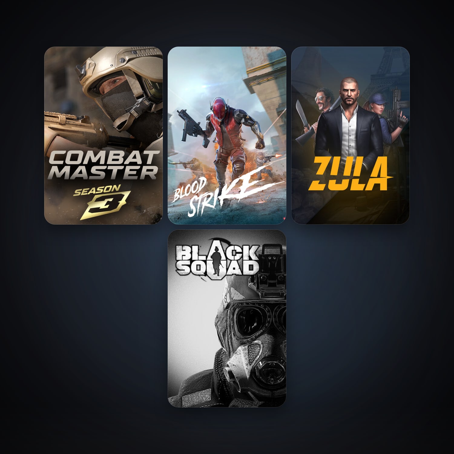 Black Squad + Zula Global, 6 games, clean — HabibiAccounts