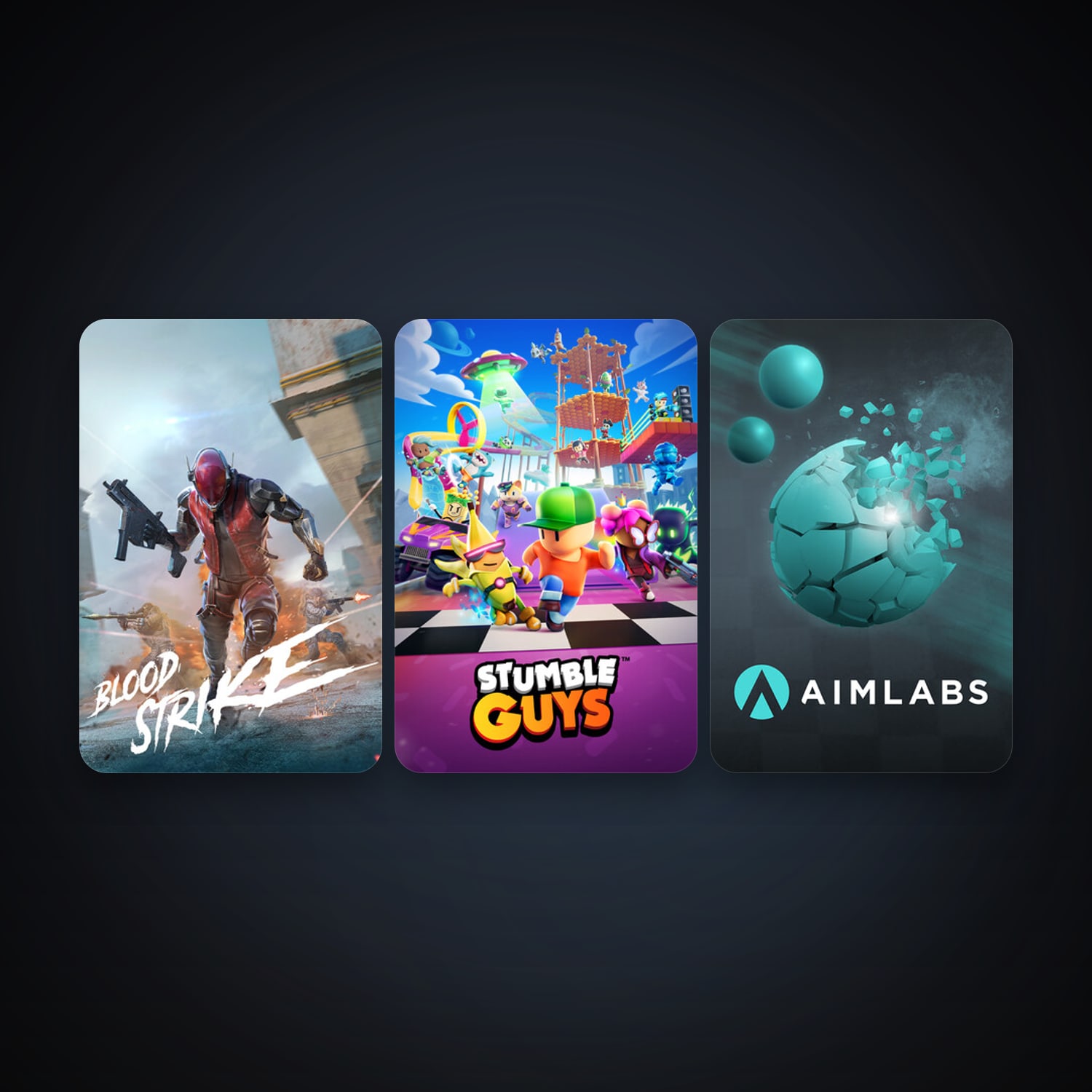 Aimlabs + Stumble Guys, 3 games, clean — HabibiAccounts