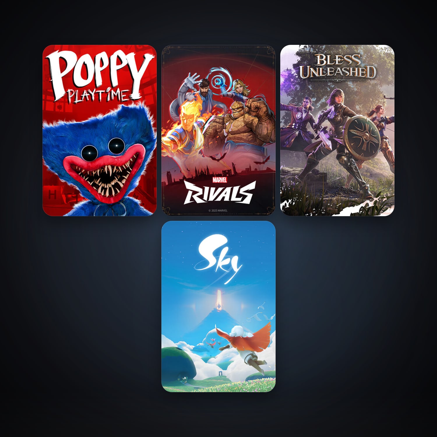 Bless Unleashed + Poppy Playtime, 7 games, clean — HabibiAccounts