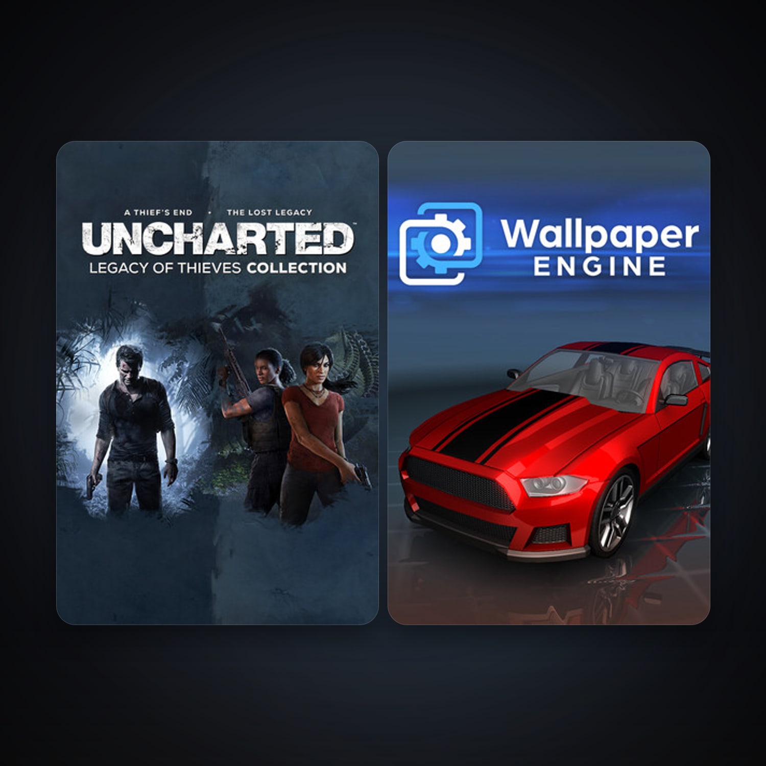 Wallpaper Engine + UNCHARTED: Legacy of Thieves Collection, 4 games, clean — HabibiAccounts