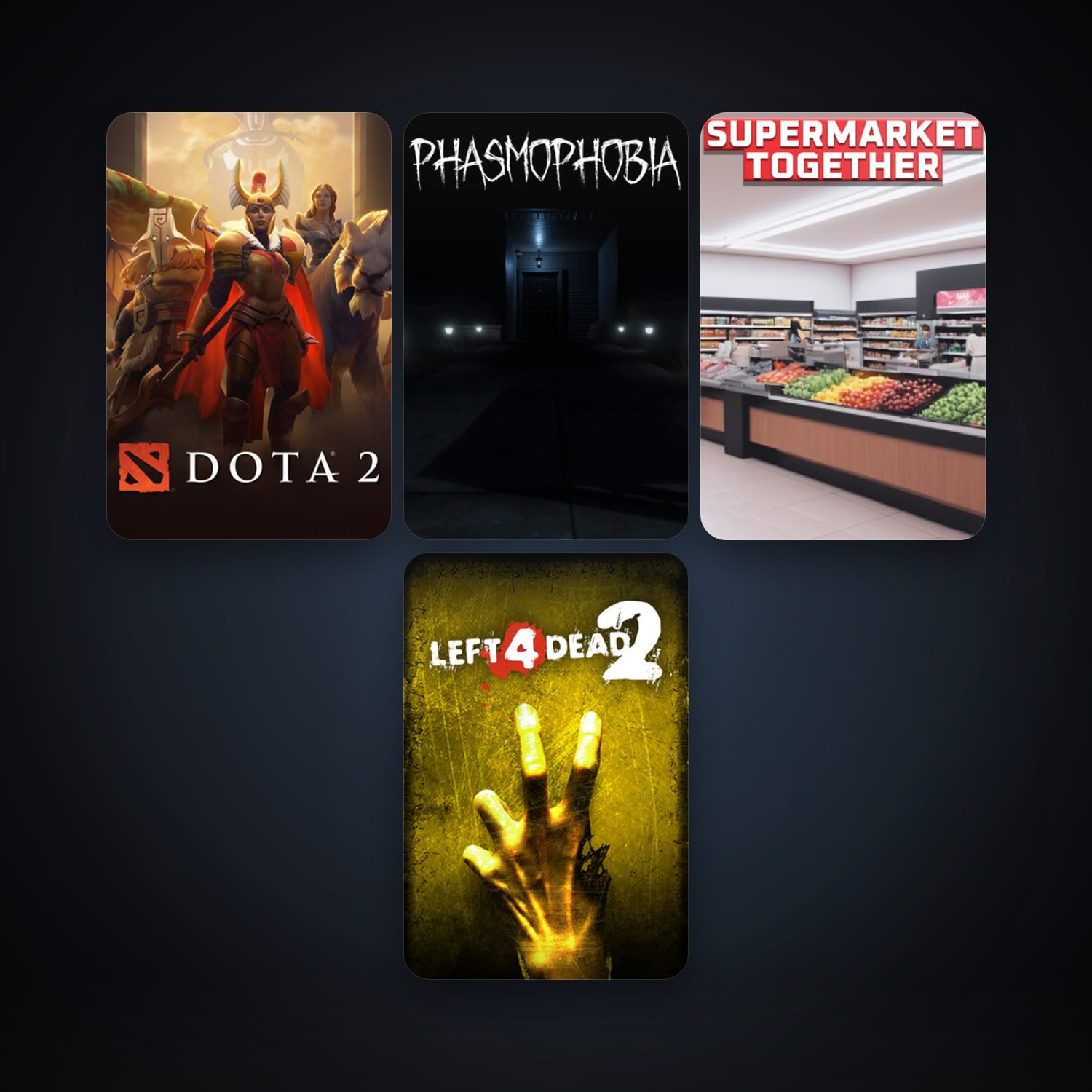 Left 4 Dead 2 + Dota 2, 5 games, clean — HabibiAccounts