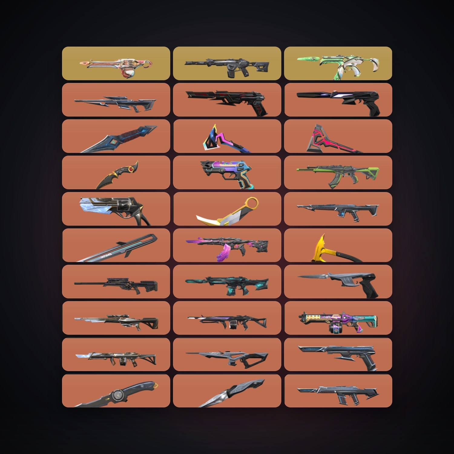 EU Bronze 3 locker — 26 knives, 328 skins, lvl 650 — HabibiAccounts