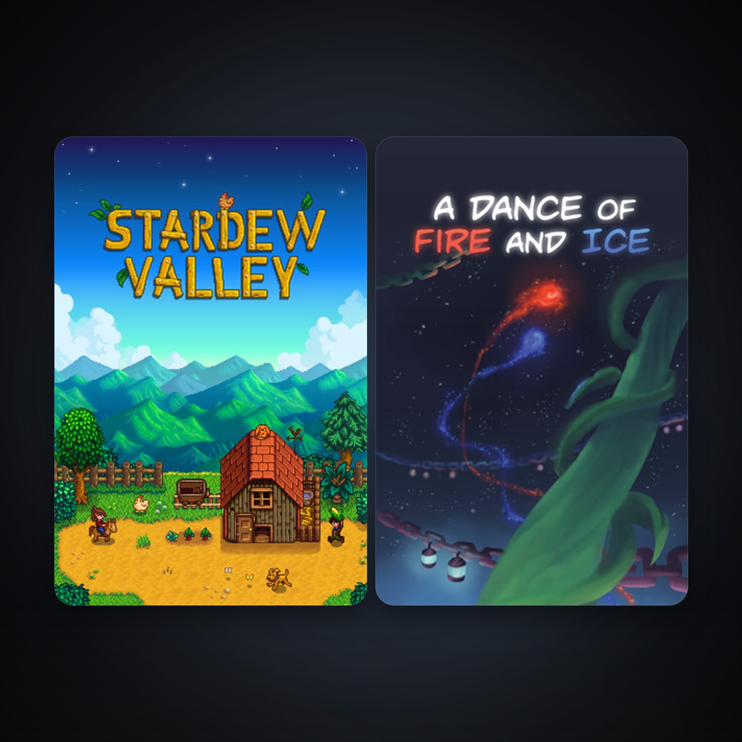 Stardew Valley + A Dance of Fire and Ice, 4 games, clean — HabibiAccounts