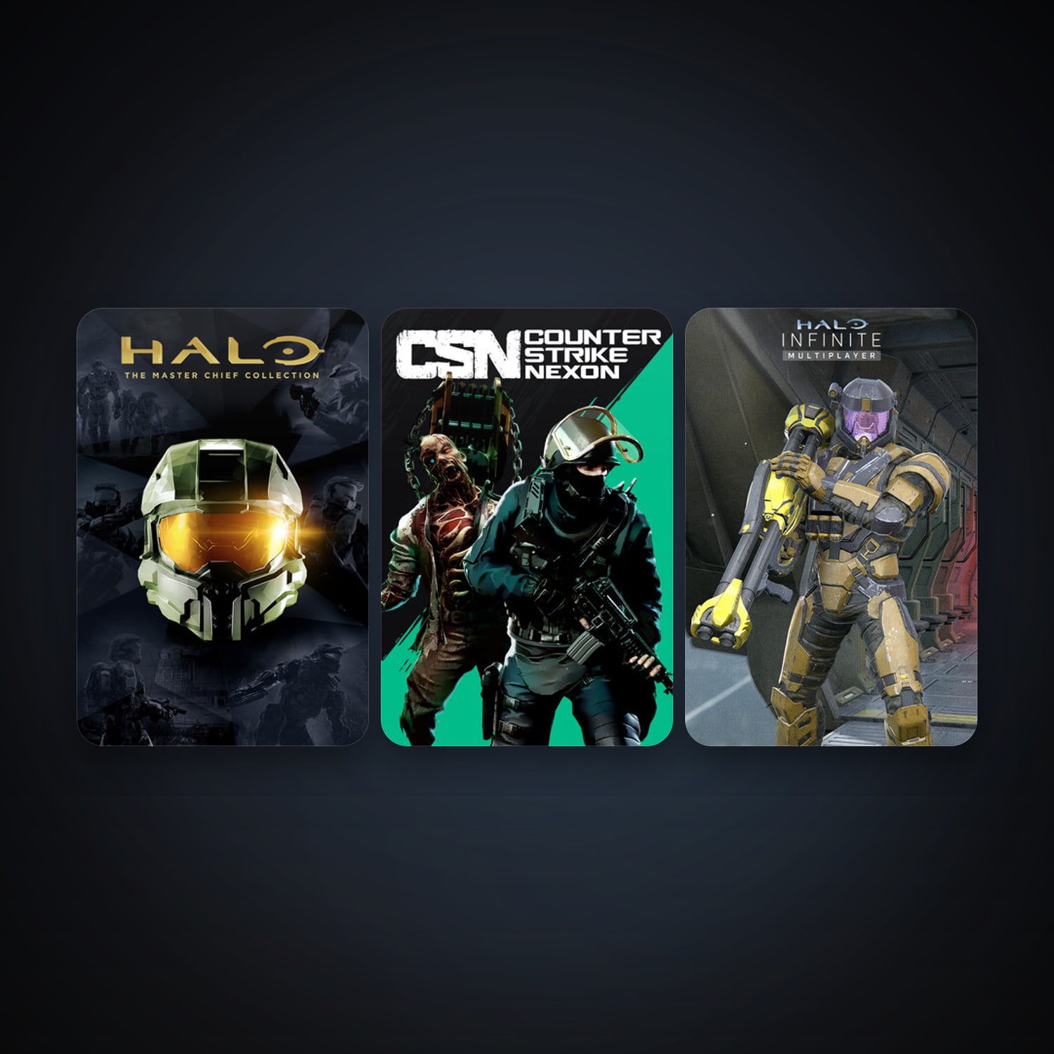 Counter-Strike Nexon: Studio + Halo: The Master Chief Collection, 5 games, clean — HabibiAccounts