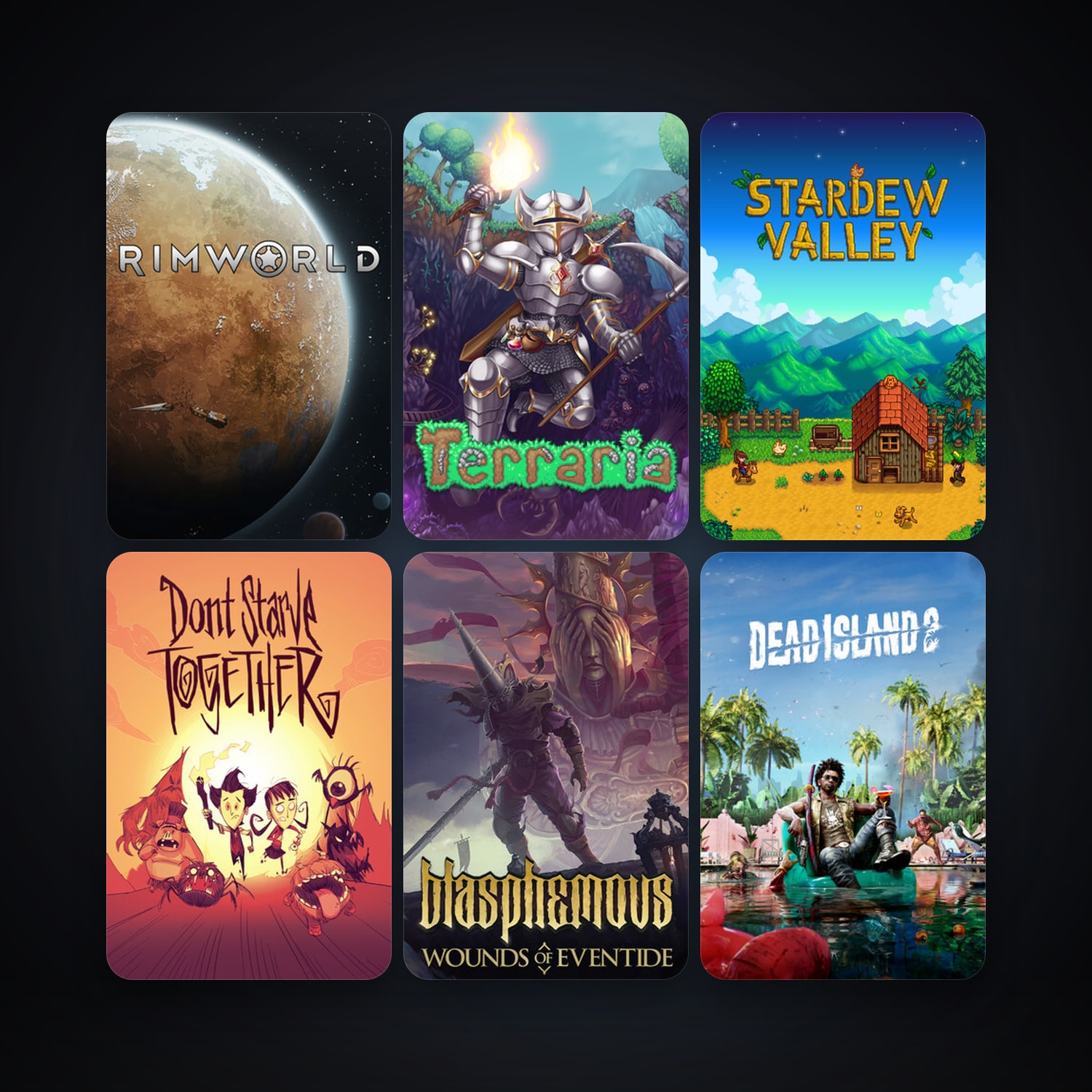 Terraria + RimWorld, 10 games, clean — HabibiAccounts