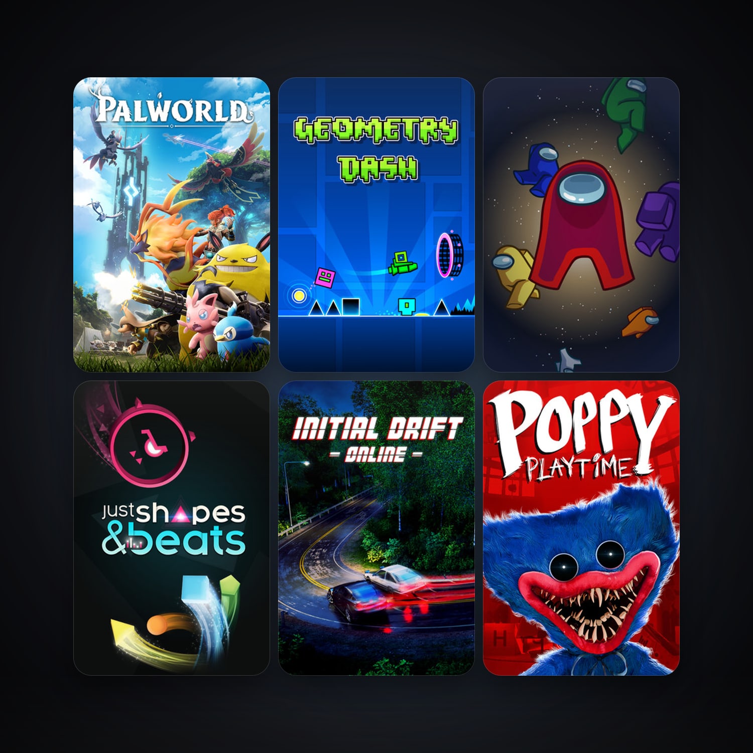 Geometry Dash + Just Shapes & Beats, 8 games, clean — HabibiAccounts