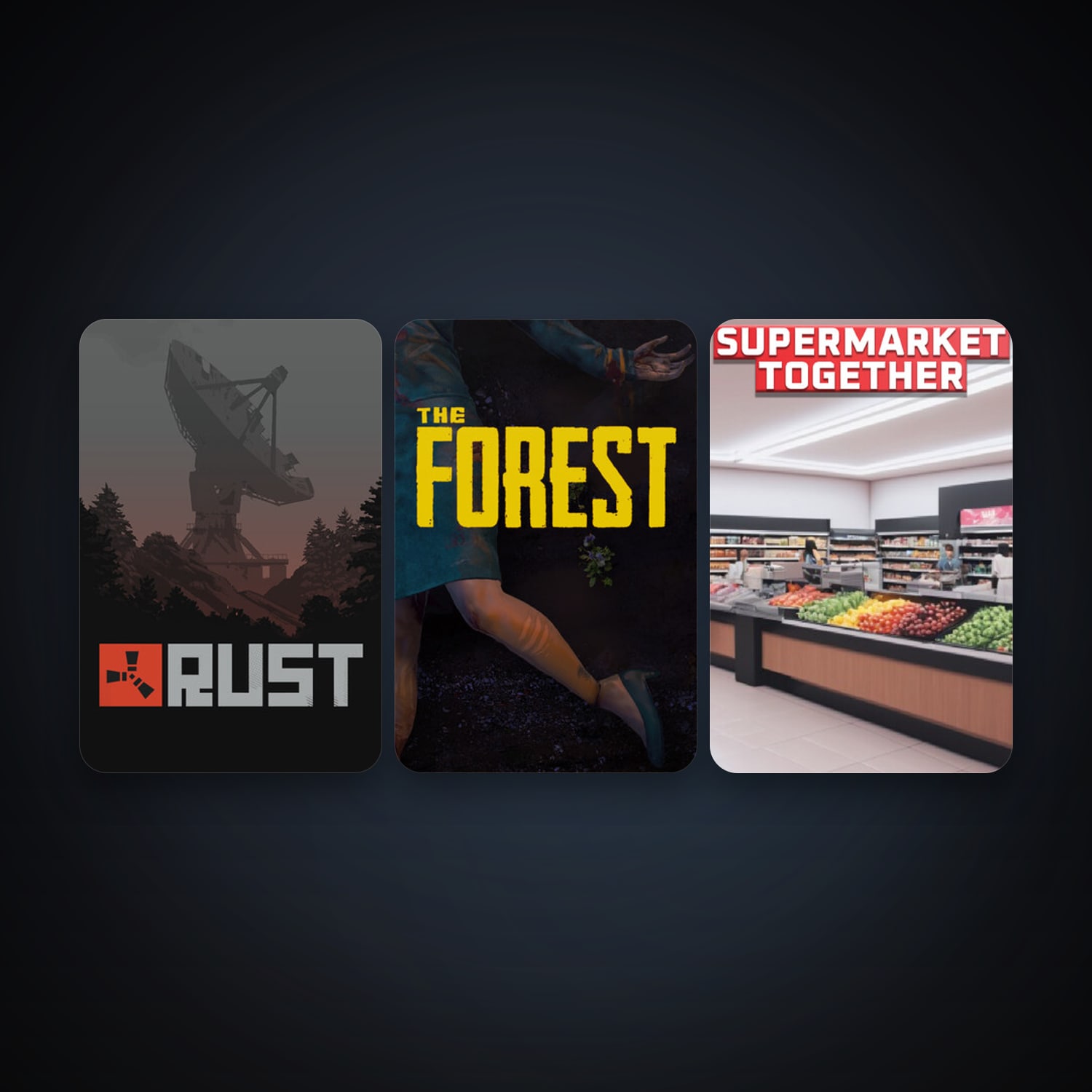 The Forest + Rust, 6 games, clean — HabibiAccounts