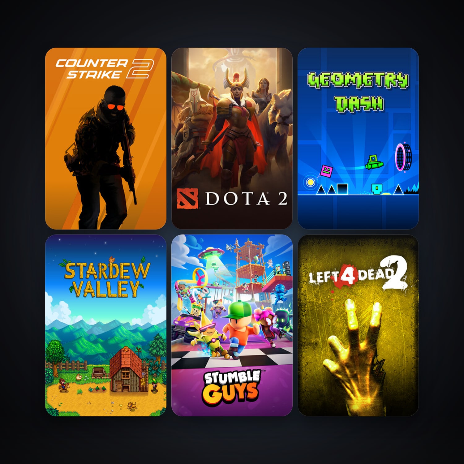 Left 4 Dead 2 + Dota 2, 16 games, clean — HabibiAccounts