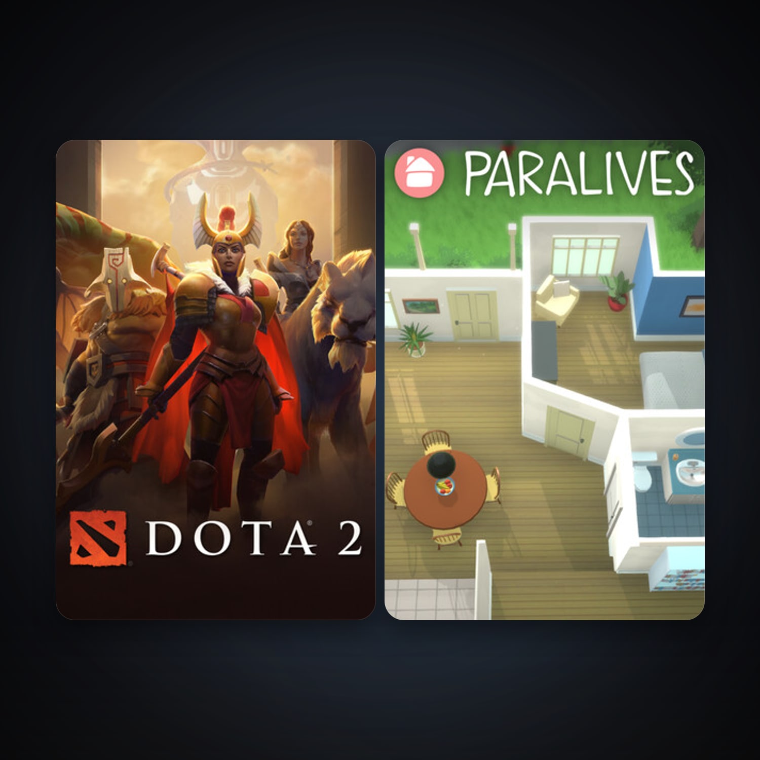 Dota 2 + Paralives, 2 games, clean — HabibiAccounts
