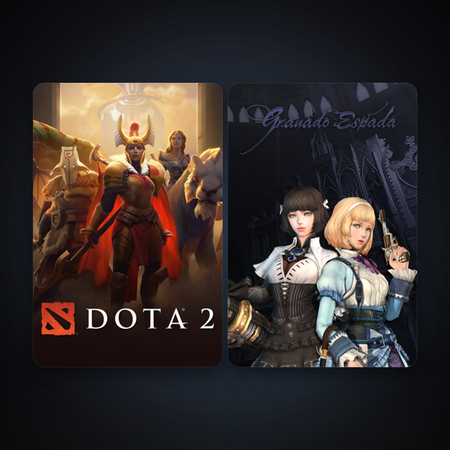 Dota 2 + Granado Espada, 2 games, clean — HabibiAccounts