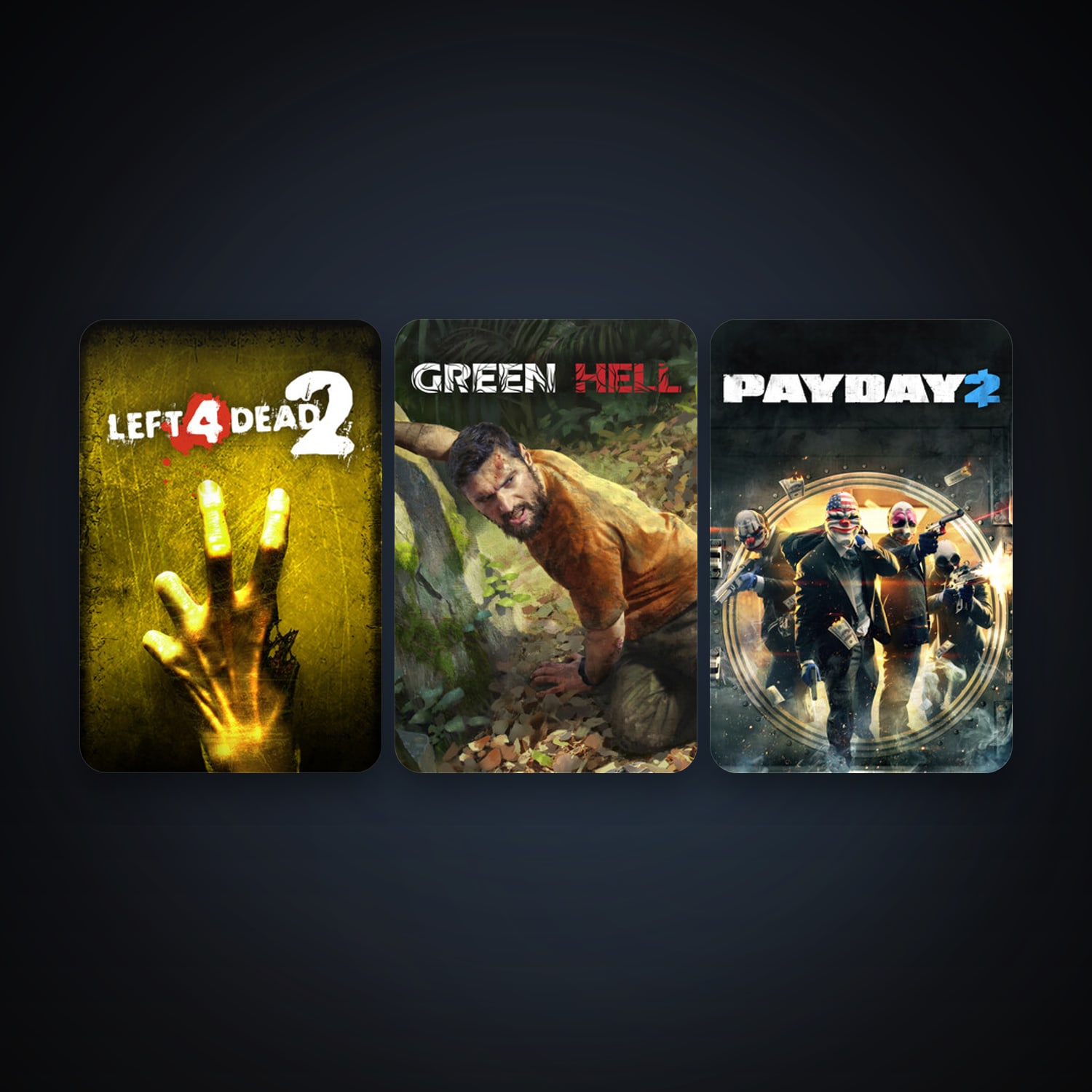 Left 4 Dead 2 + PAYDAY 2, 5 games, clean — HabibiAccounts