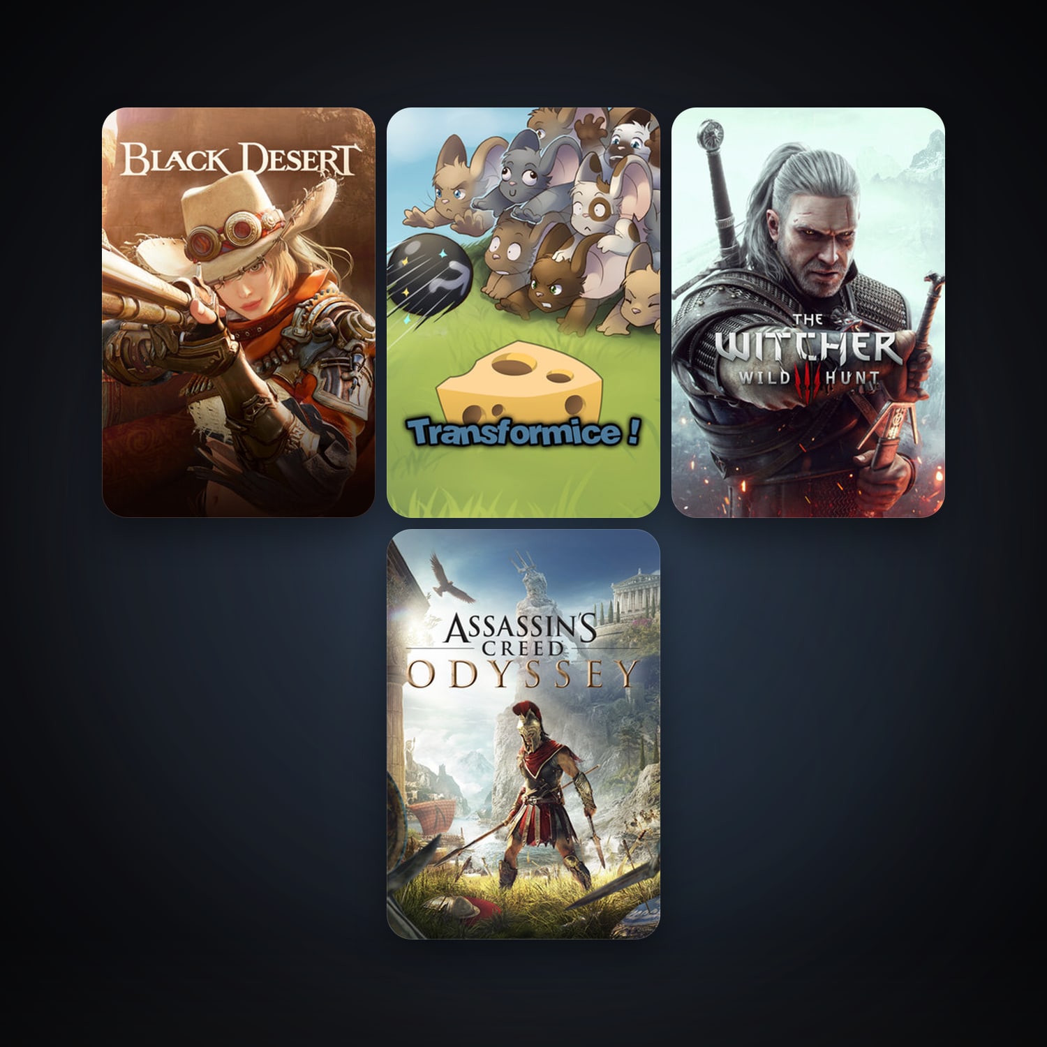 The Witcher 3: Wild Hunt + Transformice, 8 games, clean — HabibiAccounts