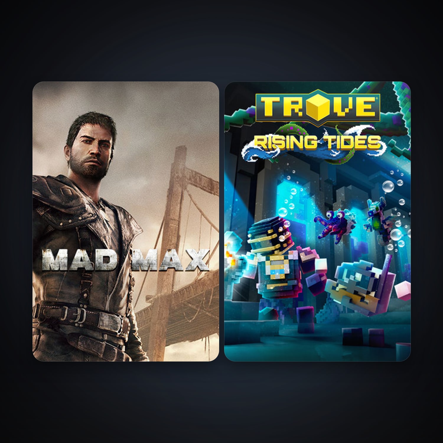 Mad Max + Trove, 5 games, clean — HabibiAccounts