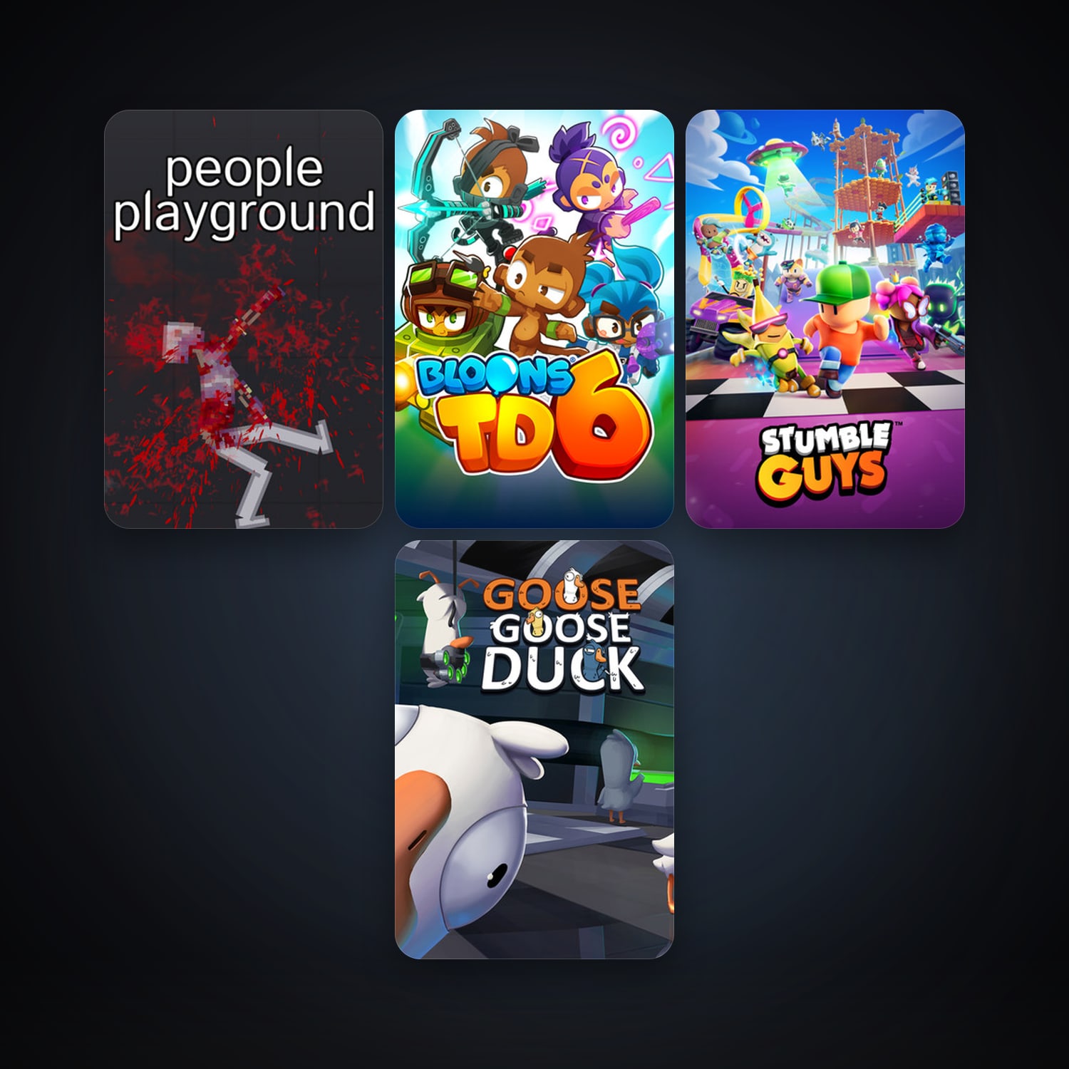 Bloons TD 6 + People Playground, 6 games, clean — HabibiAccounts