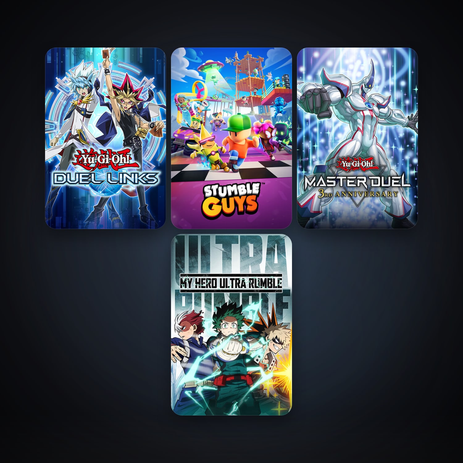 Yu-Gi-Oh! Duel Links + Yu-Gi-Oh! Master Duel, 12 games, clean — HabibiAccounts