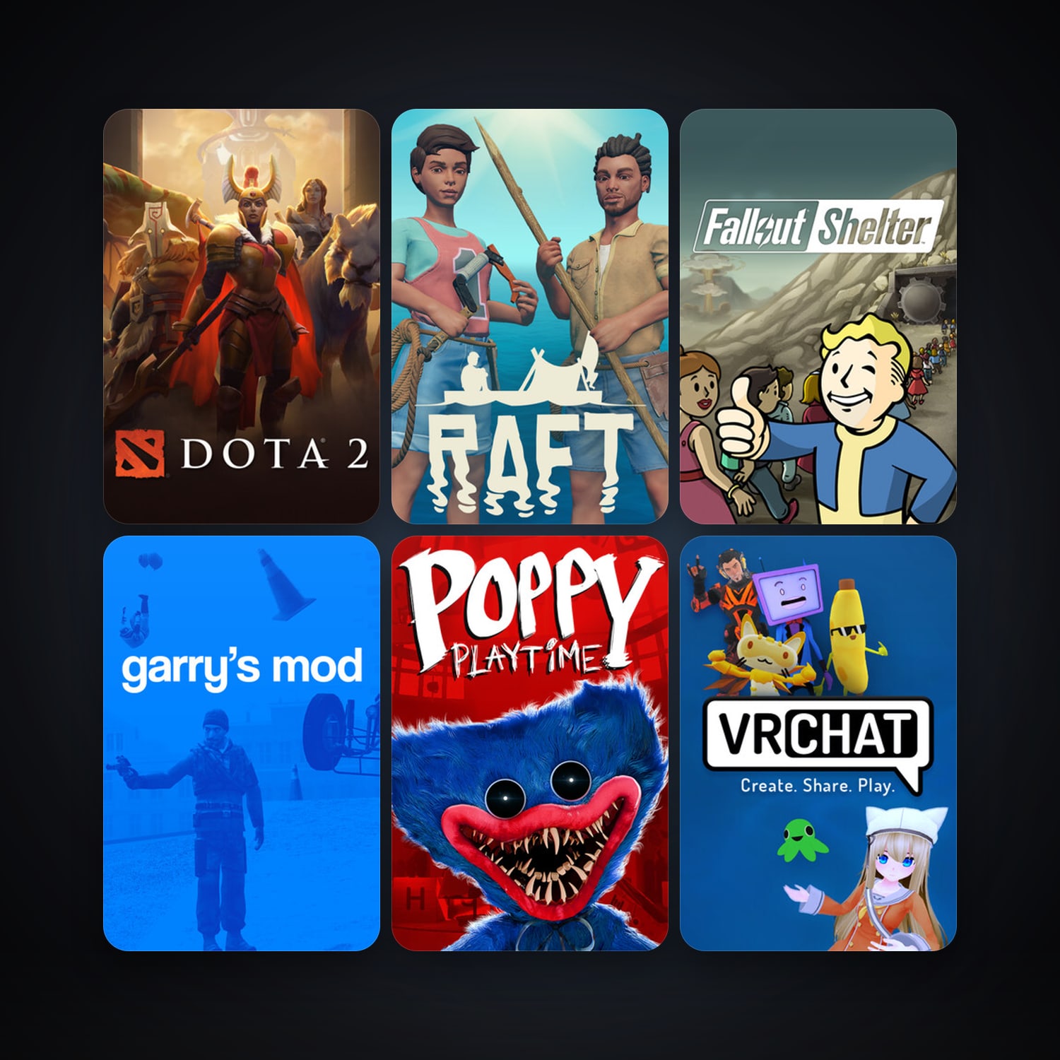 Dota 2 + Garry's Mod, 20 games, clean — HabibiAccounts