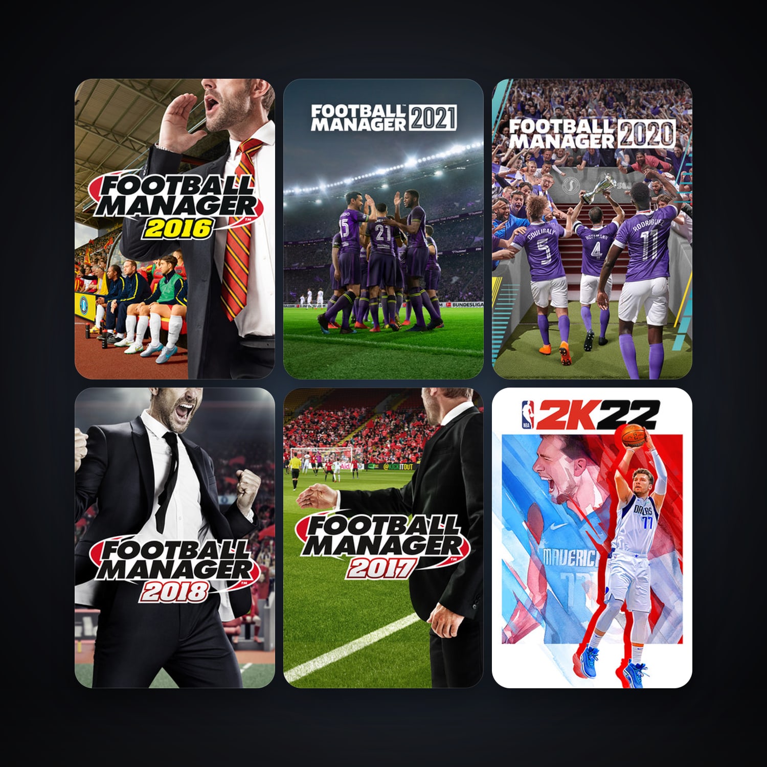 Football Manager 2016 + Football Manager 2017, 23 games, clean — HabibiAccounts