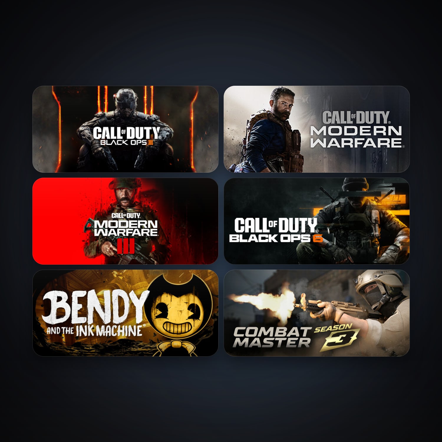 Call of Duty: Black Ops III + Bendy and the Ink Machine, 39 games, clean — HabibiAccounts