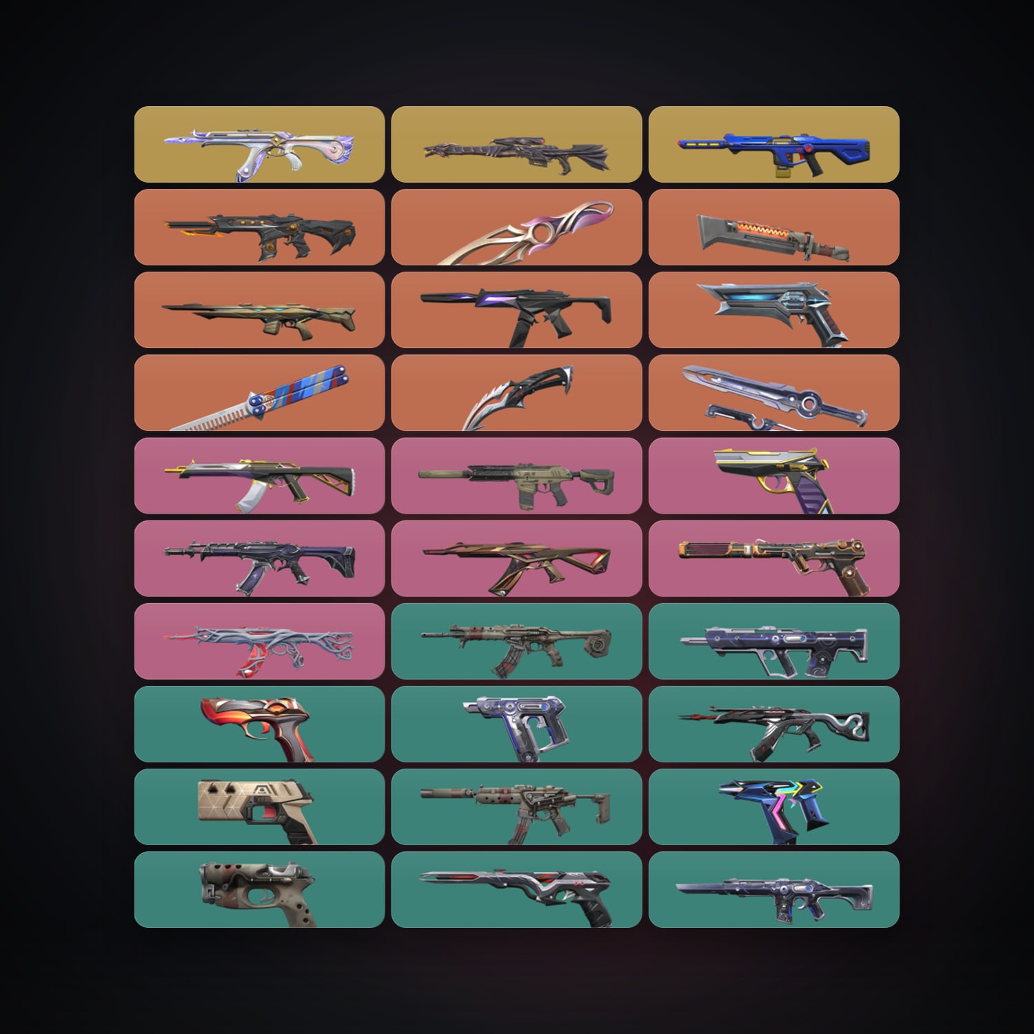AP Gold 1 locker — 5 knives, 63 skins, lvl 273 — HabibiAccounts