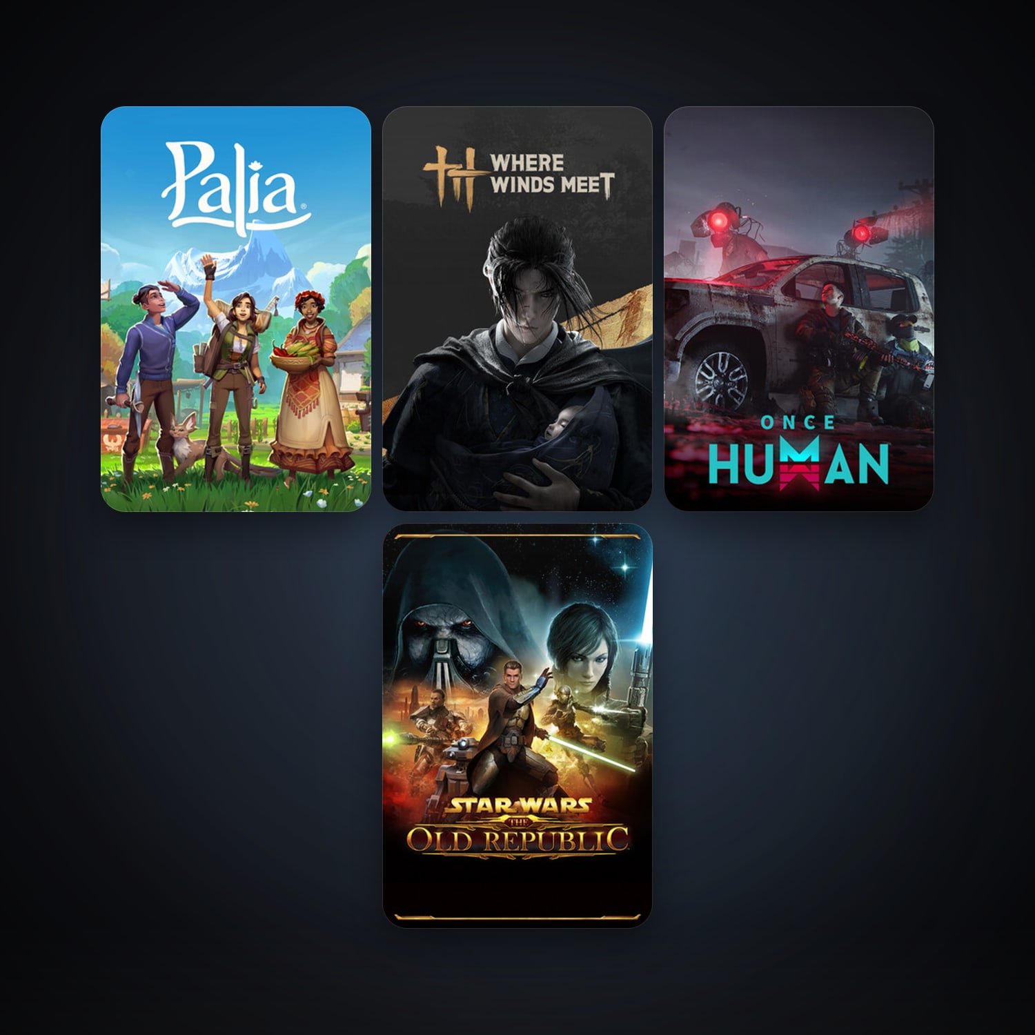 Steam account: STAR WARS: The Old Republic + Once Human, 4 games, clean — HabibiAccounts